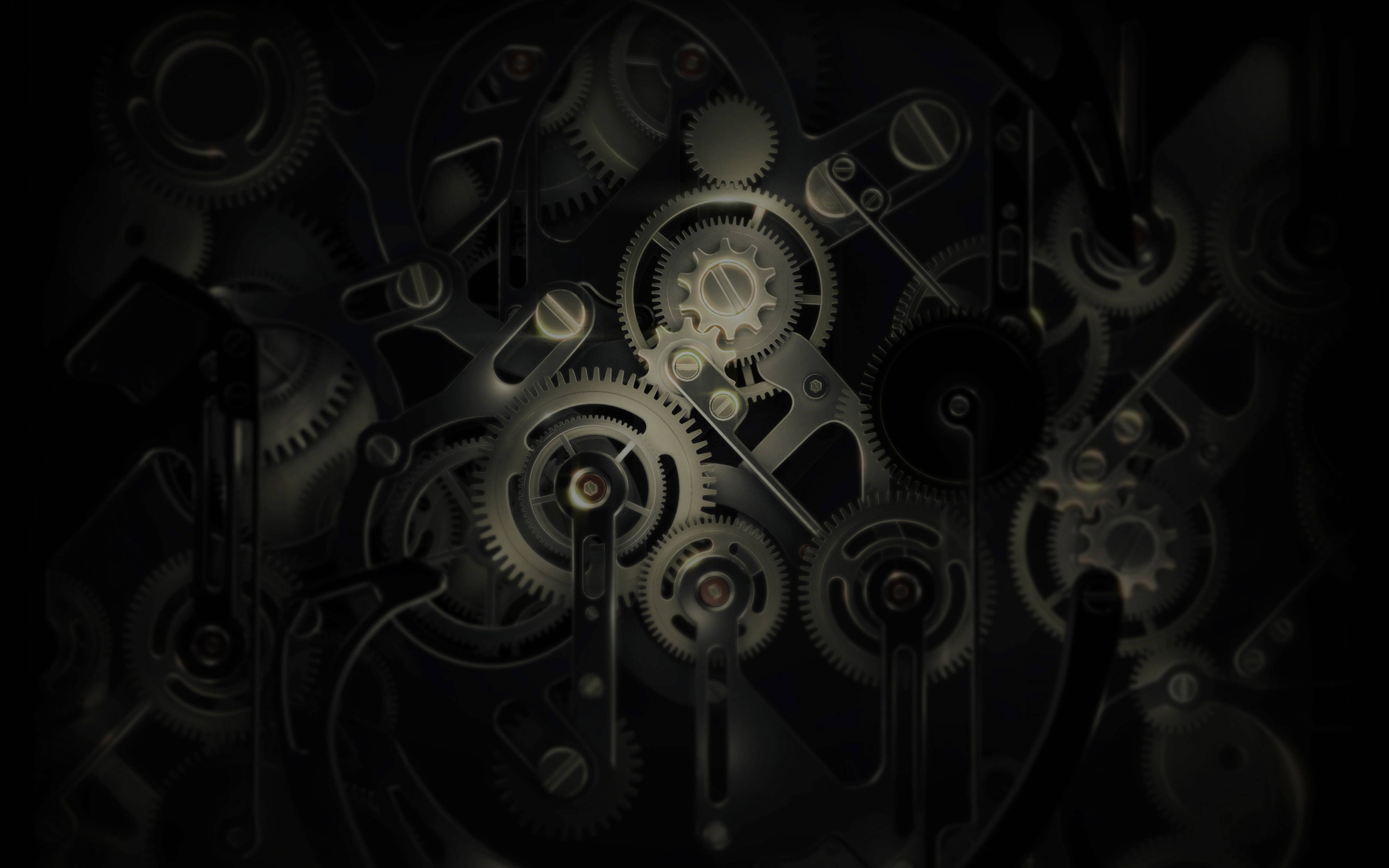 Huawei Mate Dark Gears Wallpaper