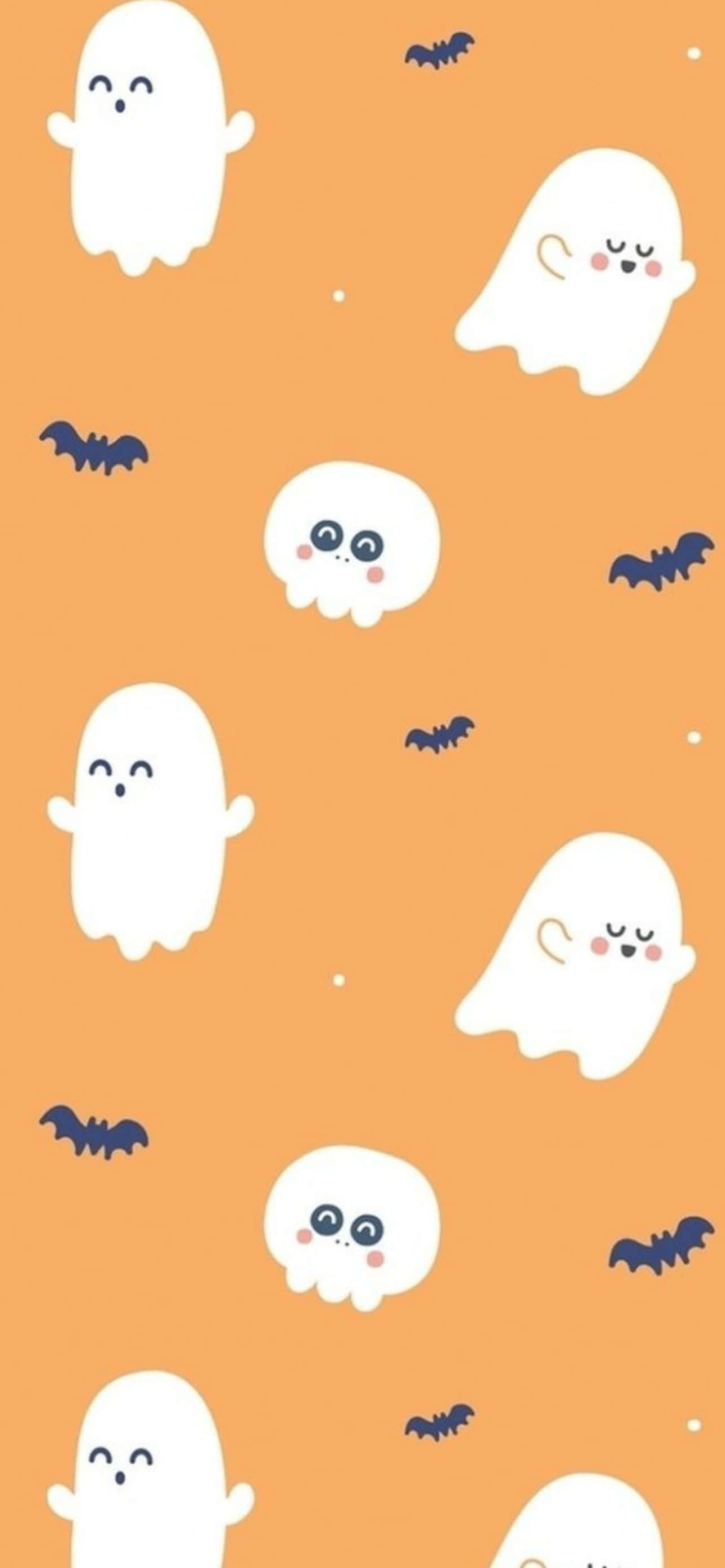 Humanda para sa Nakakatindig-Balabag at Masayang Gabi ng Halloween gamit ang Iyong iPhone! Wallpaper