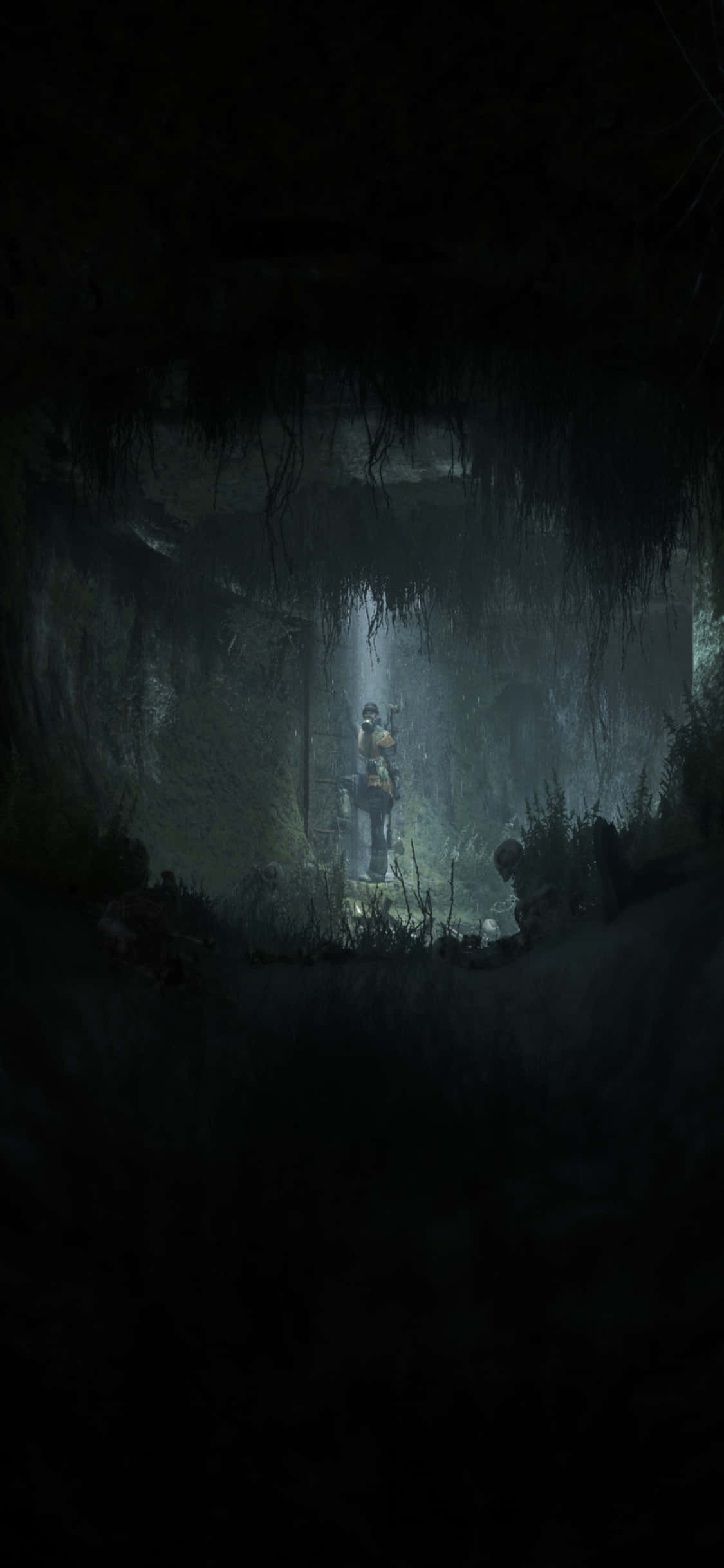 Perspektiba ng Mangangaso iPhone X Metro Last Light Background Wallpaper