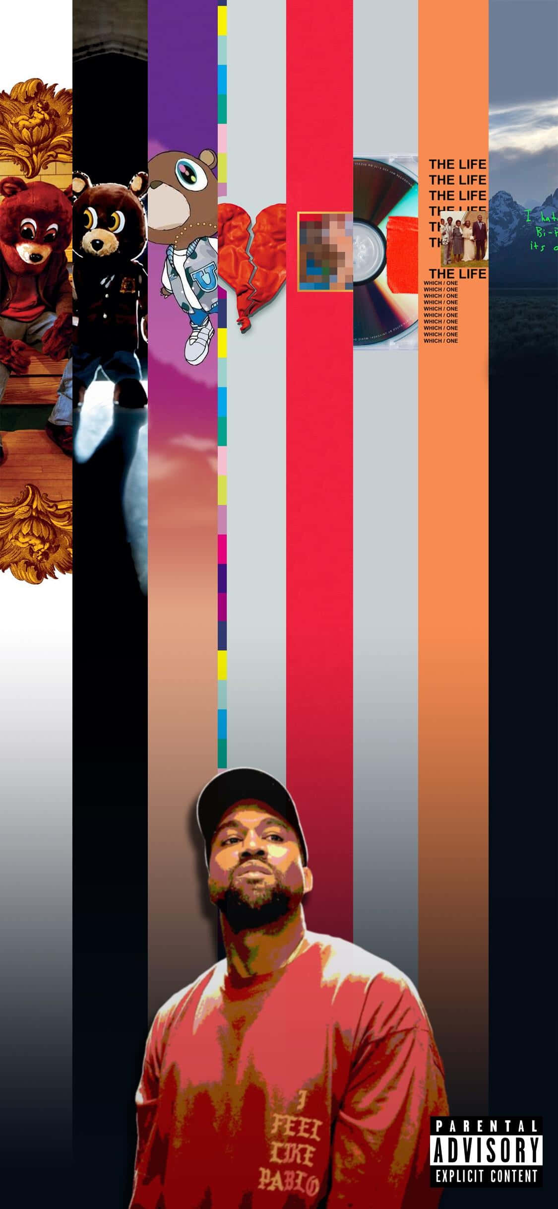 Huwag na maghanap pa, ang perfect na iPhone para sa mga Kanye Fans Wallpaper