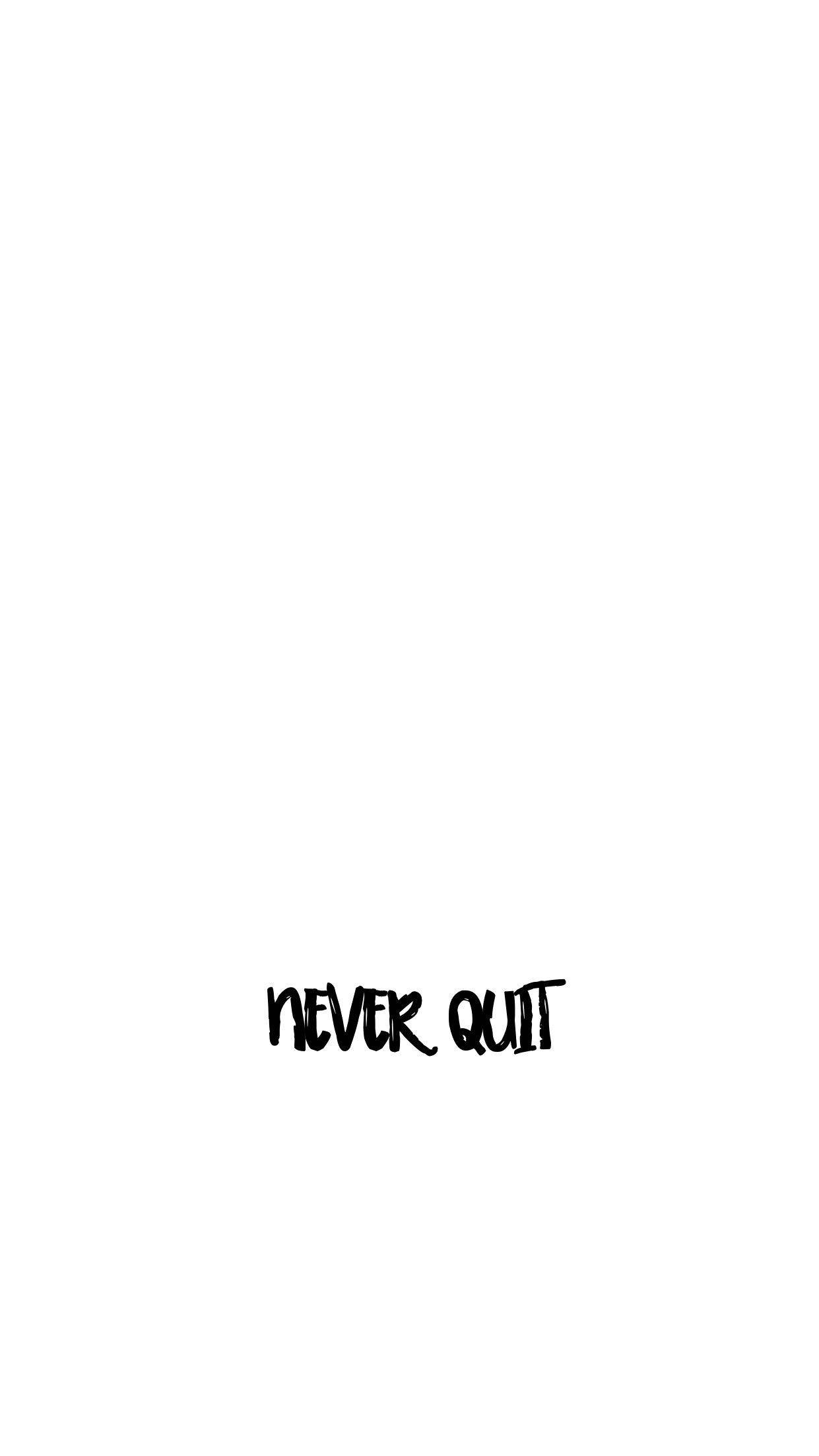 Huwag Sumuko Solid White Quote Wallpaper