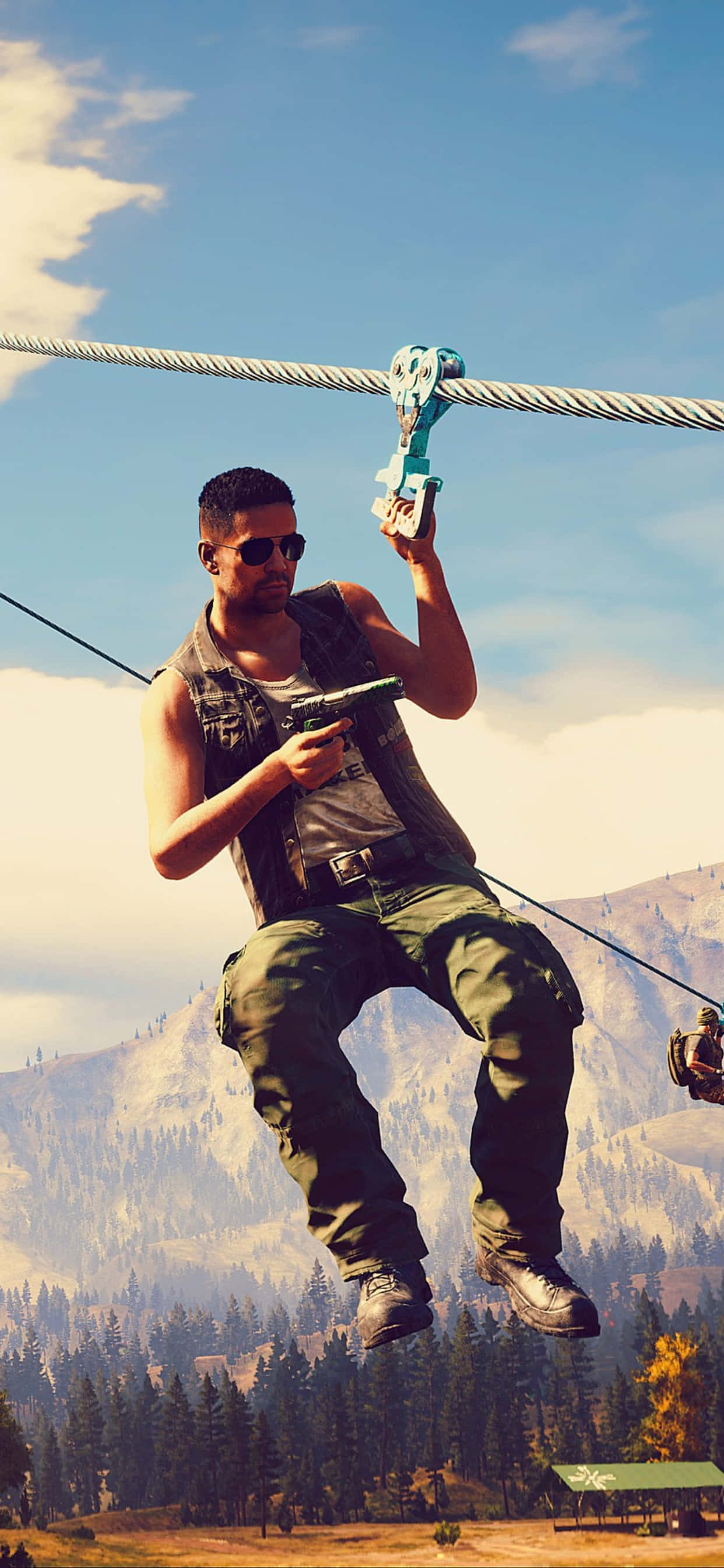 I-eksplora ang mga Ligaw sa Far Cry 5 sa iPhone Xs Max Wallpaper