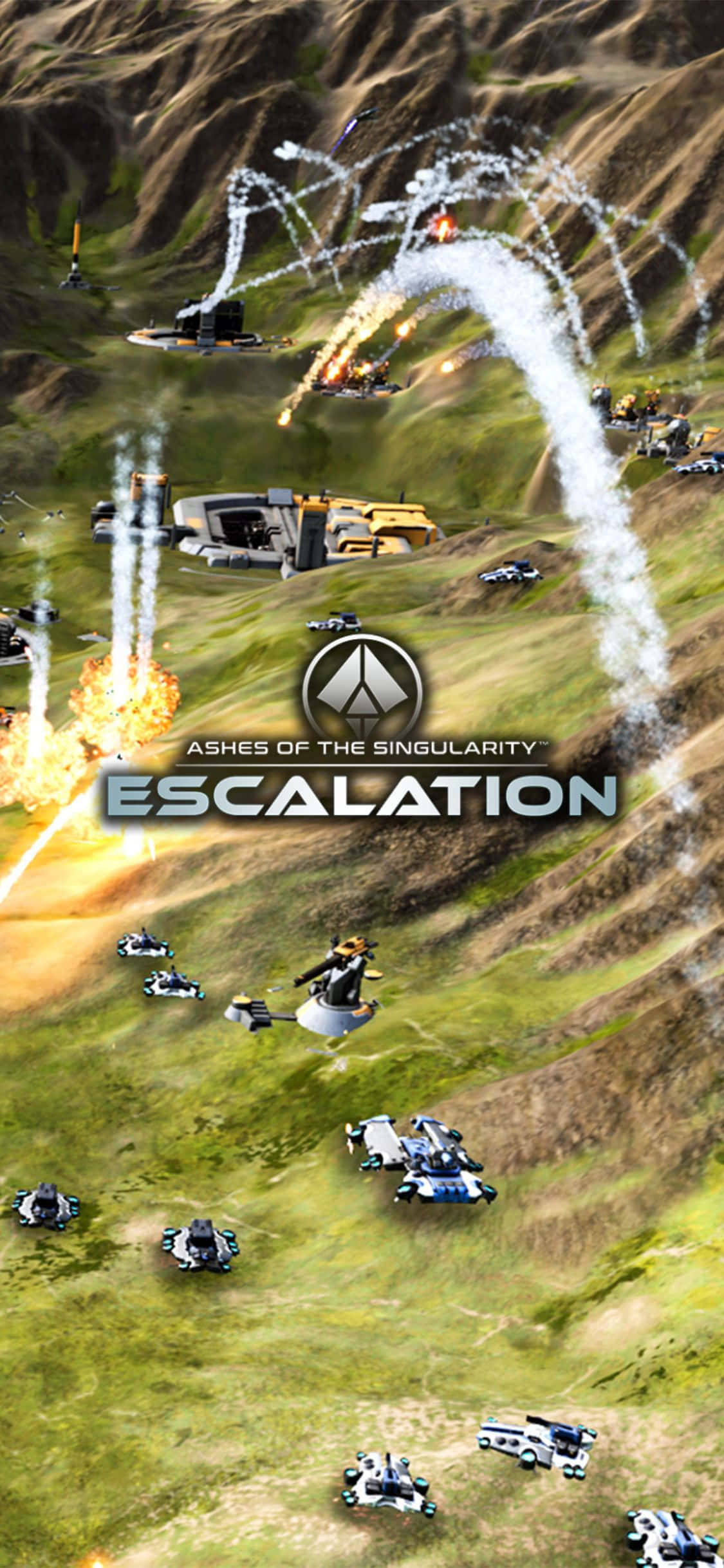 I-enjoy ang Cutting Edge Gaming gamit ang iPhone X at Ashes of the Singularity Escalation Wallpaper