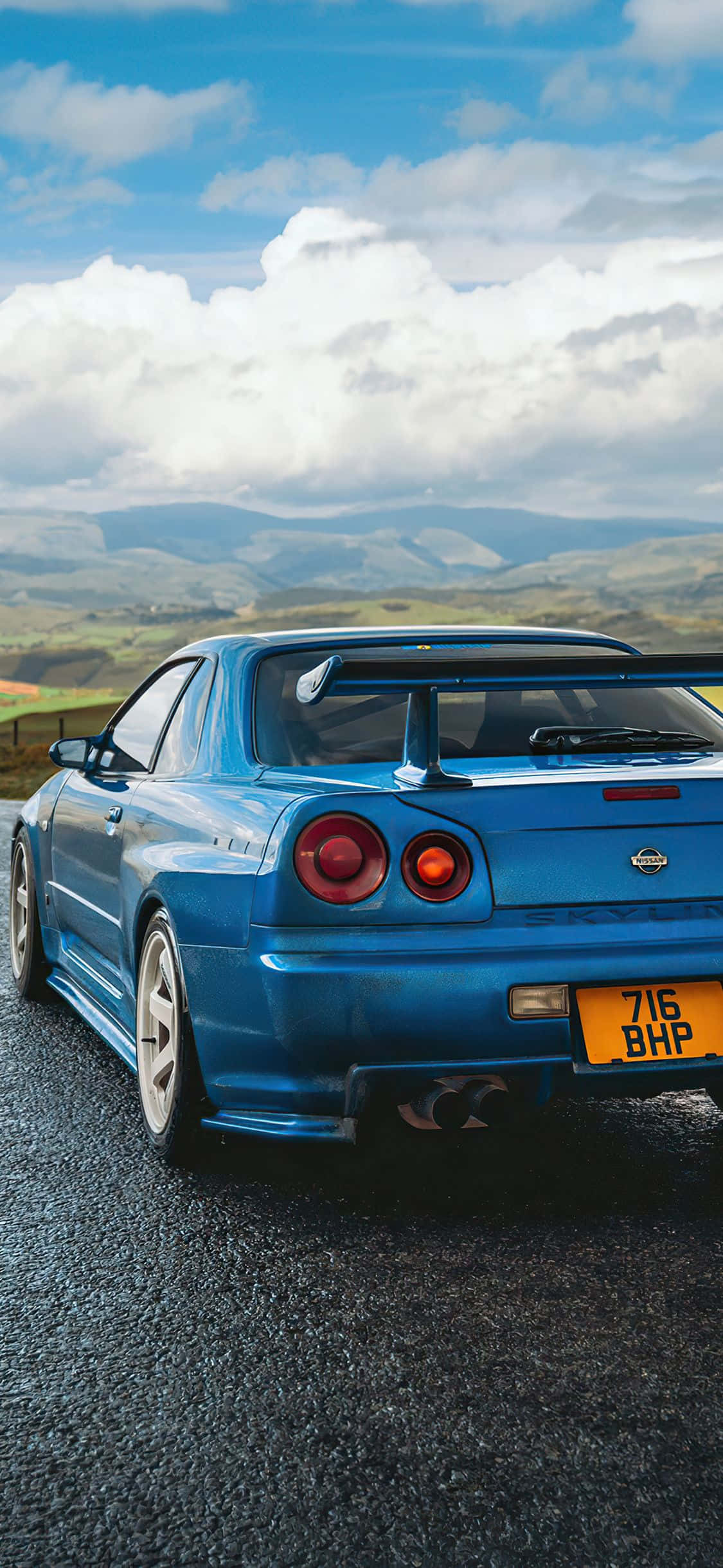 I-experience ang Nissan Skyline gamit ang iPhone Wallpaper