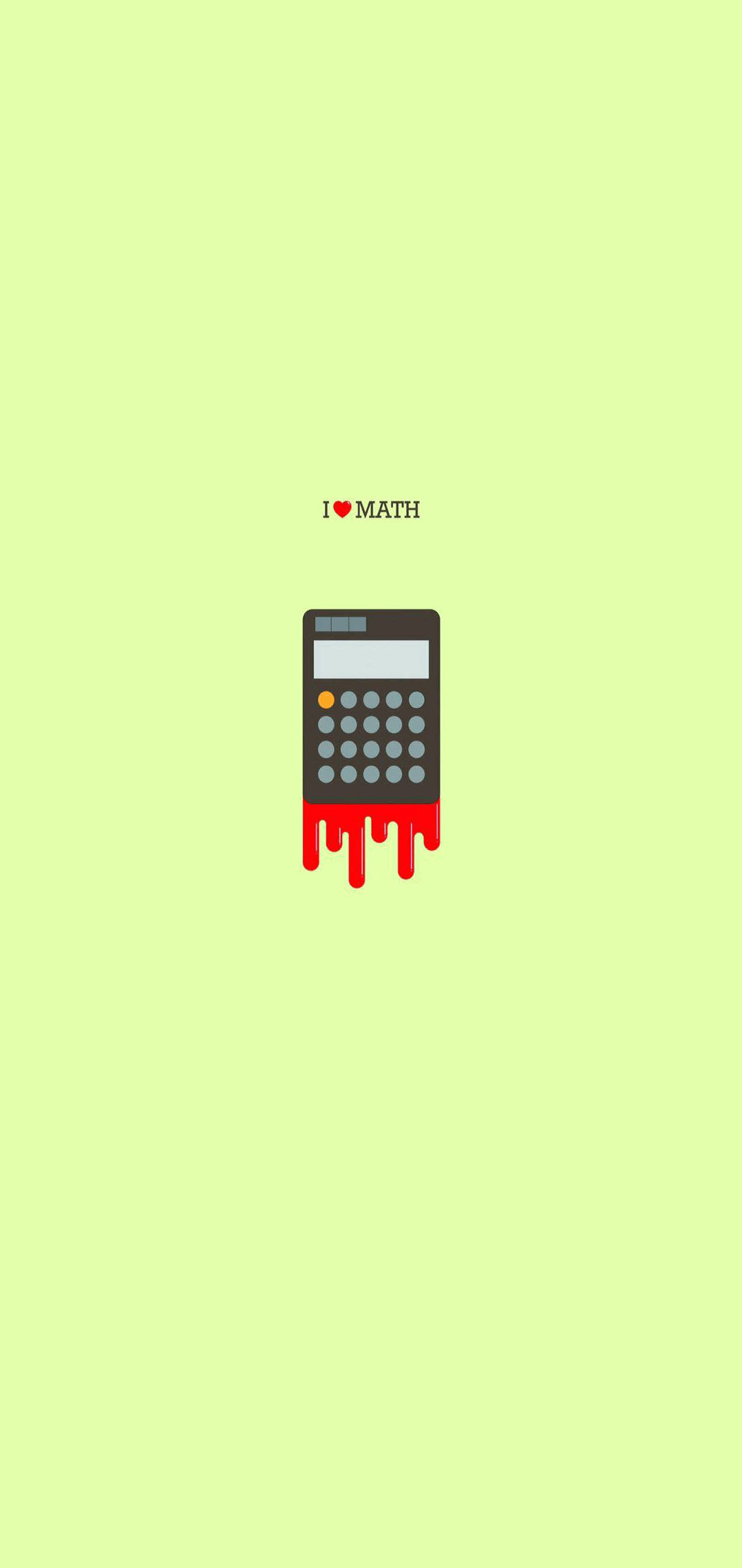 I Love Math Minimalist iPhone Wallpaper