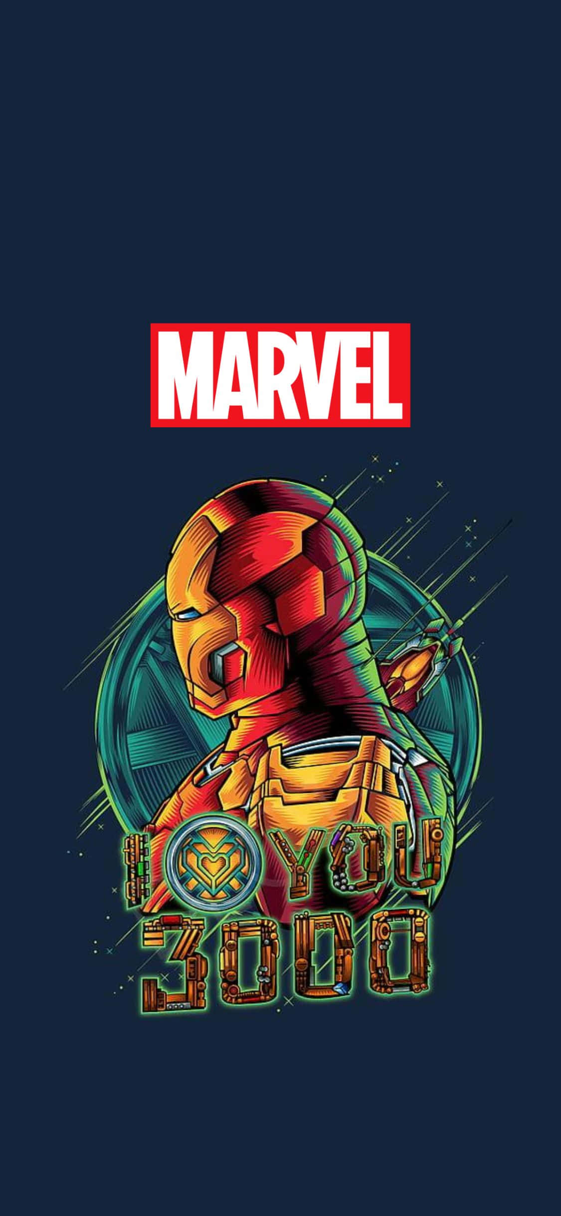 I Love You 3000 Iron Man iPhone XS Marvel Background Wallpaper