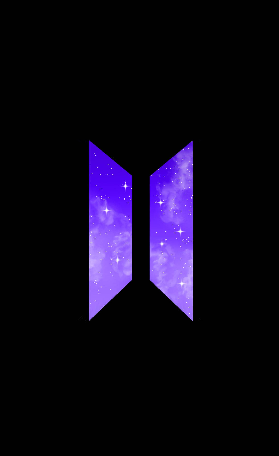 I Purple You na may Logo ng BTS Wallpaper