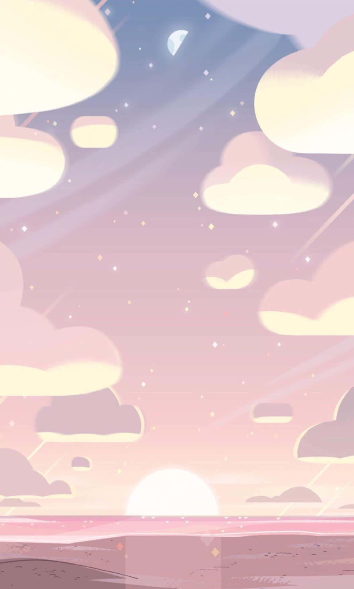 "I-unlock ang iyong pagkamalikhain gamit ang kaaya-ayang aesthetic na background na ito!" Wallpaper