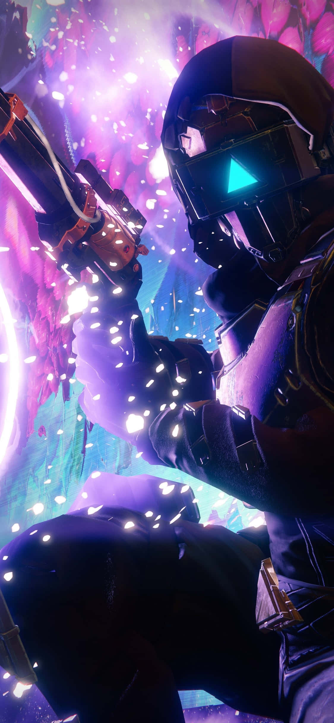 Iangat ang iyong larong pangkalawakan gamit ang iconic na iPhone Xs at Destiny 2 Wallpaper