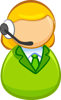 Icon ng Cartoon para sa Serbisyo sa Customer Wallpaper