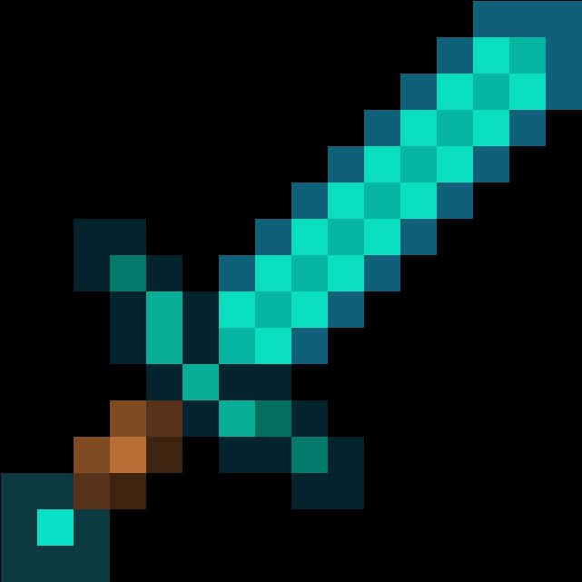 Icon ng Diamond Sword sa Minecraft Wallpaper