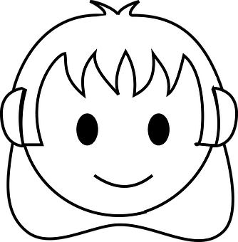 Icon ng Nakangiting Kartun na Babae Wallpaper