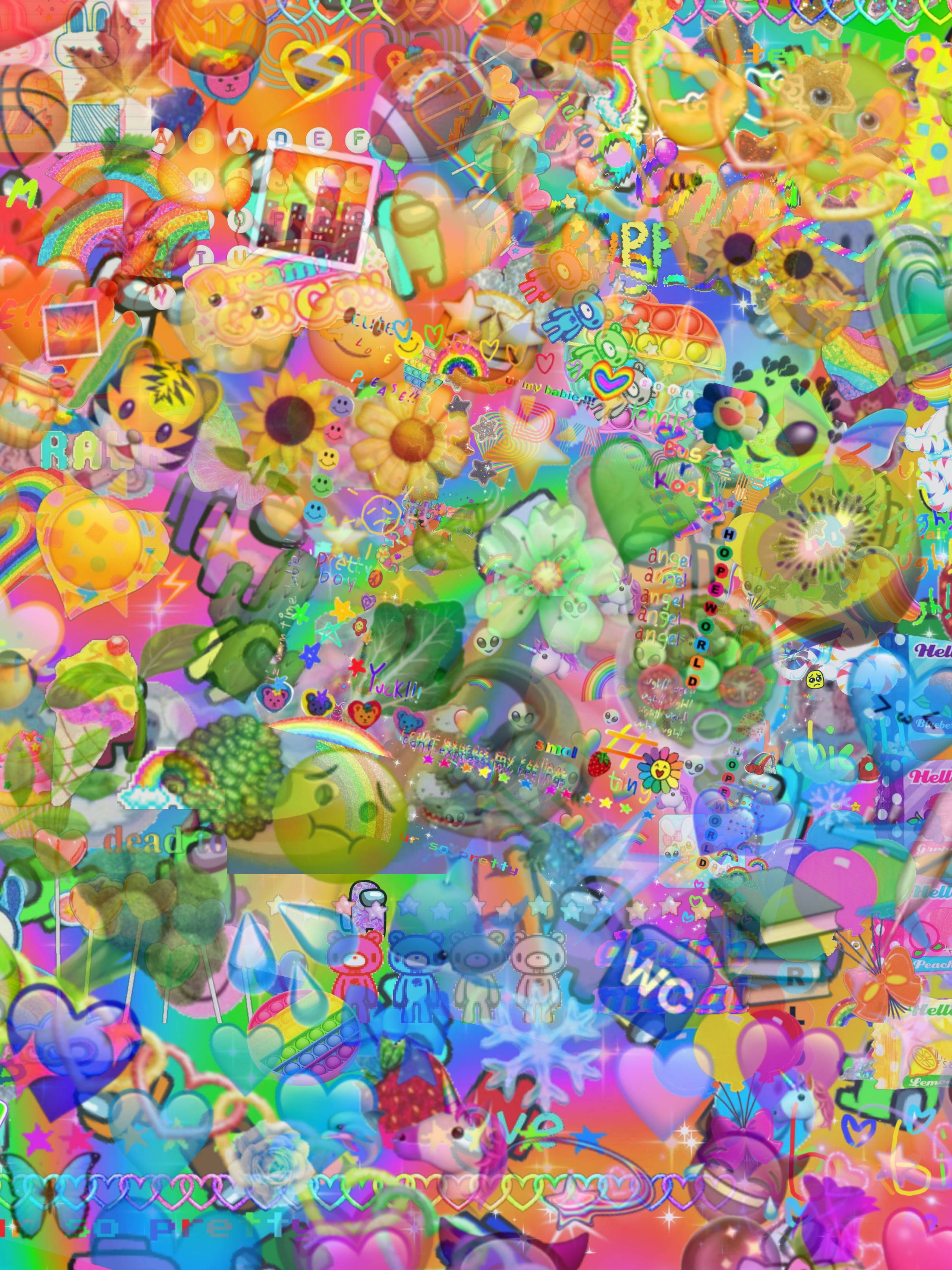 Iconic Abstract na Indie Aesthetic Wallpaper