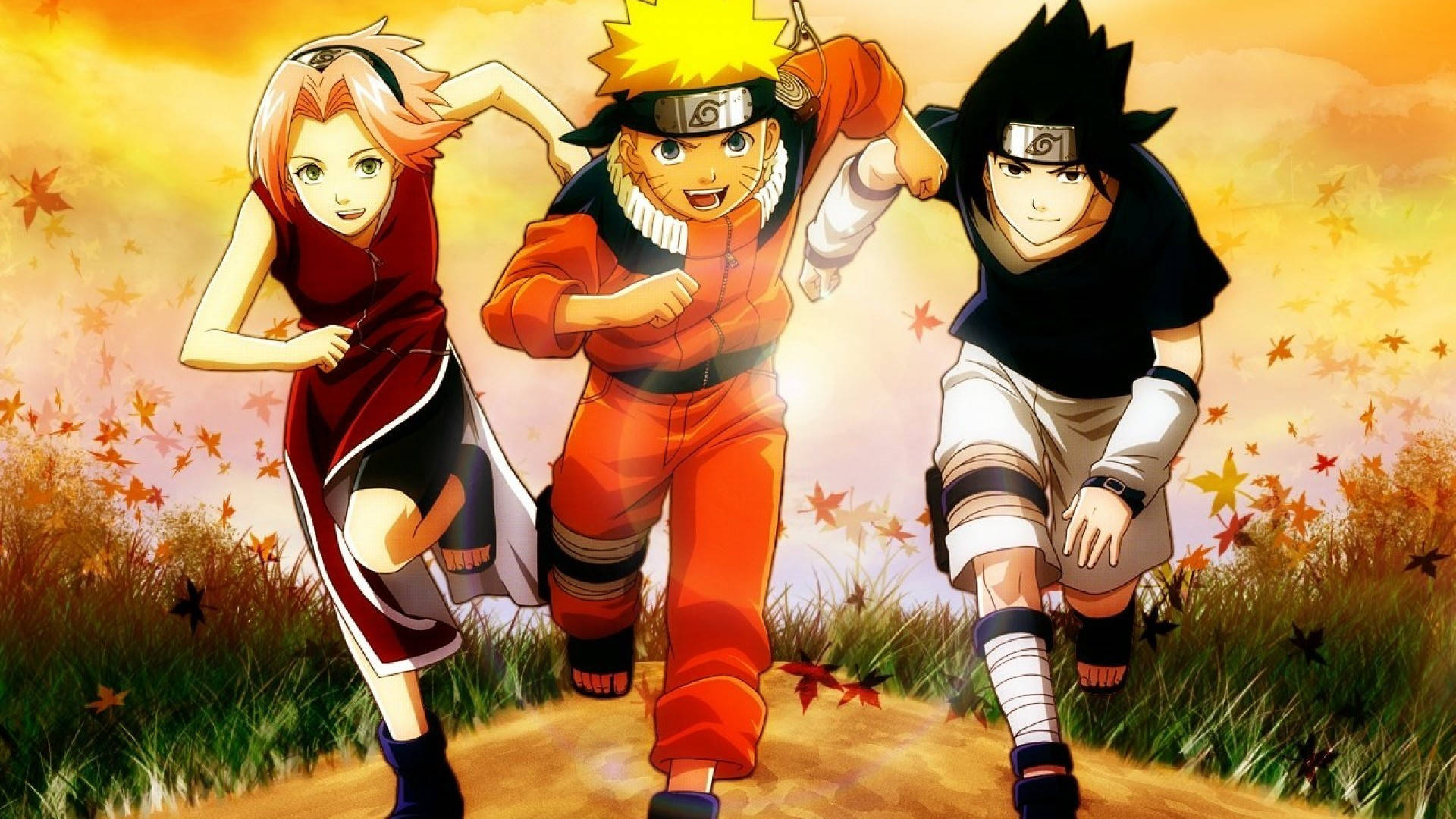 Iconik na Poster ng Naruto at Team 7 Wallpaper