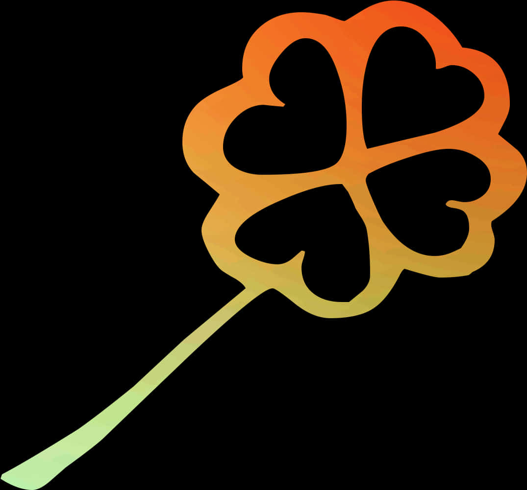 Iconong Gradient na Shamrock Wallpaper