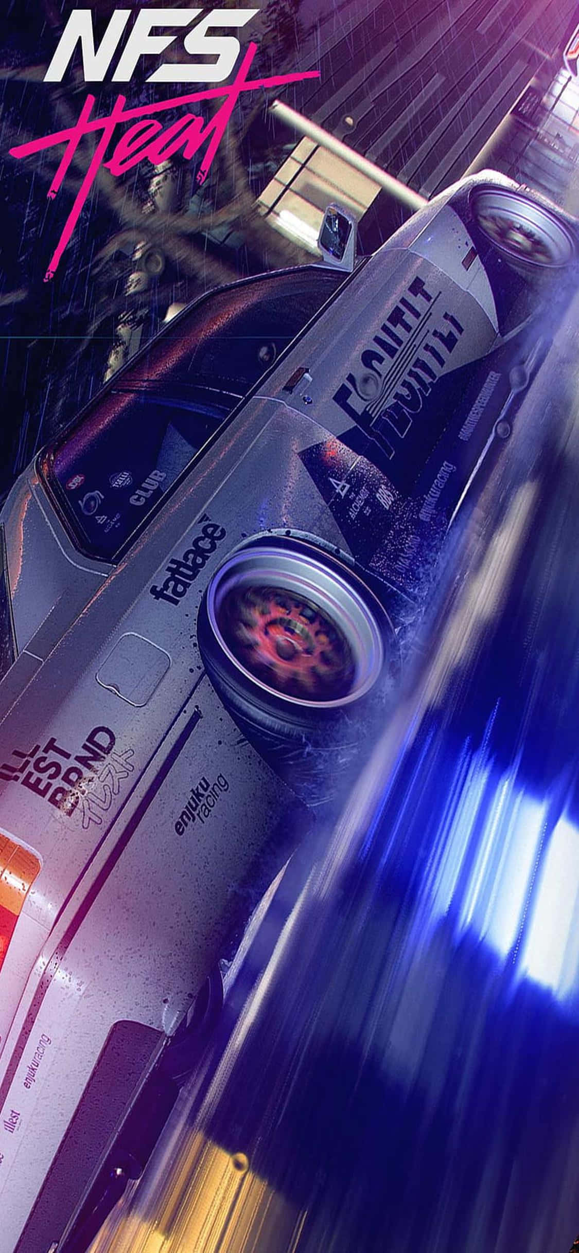 Ihataw ang gas at magkarera patungo sa tagumpay kasama ang Need For Speed Heat sa iPhone Xs Wallpaper