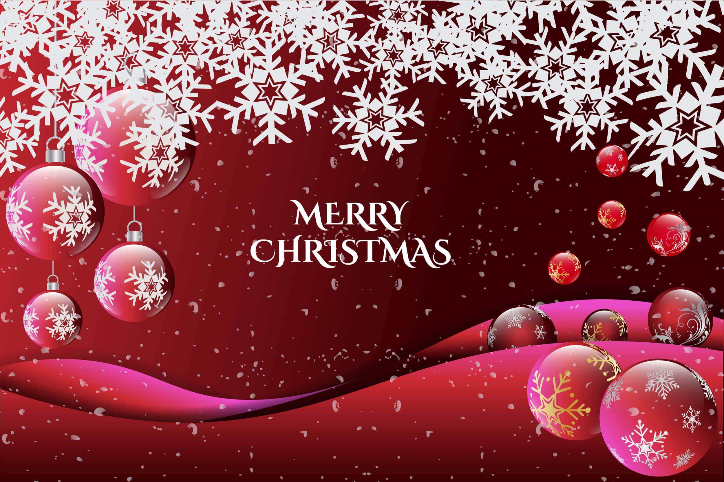 Ikalat ang diwa ng Pasko sa magandang tanawin ng Pasko Wallpaper
