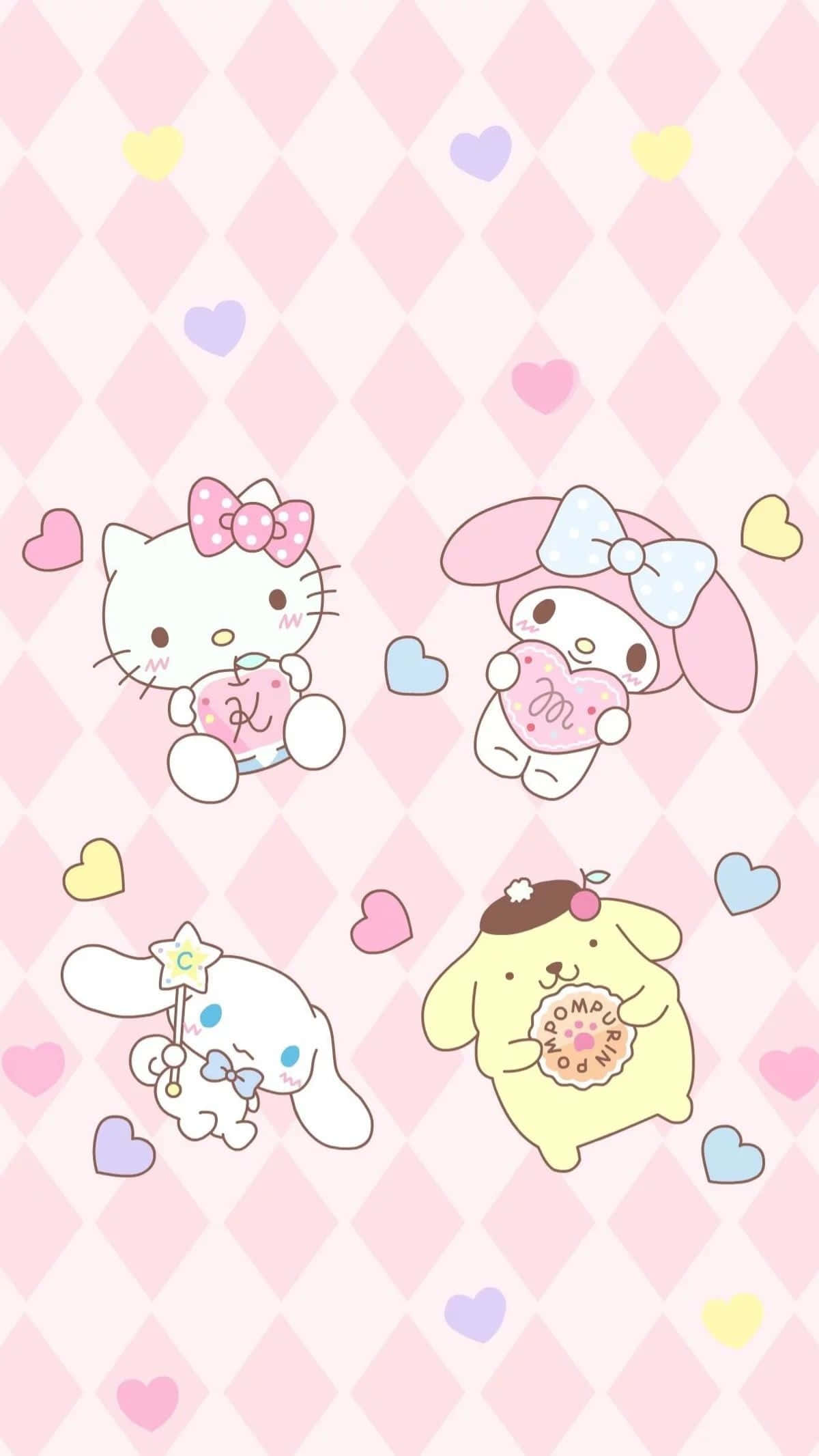 Ikalat ang Sikat ng Araw gamit ang Kawaii Pink Wallpaper