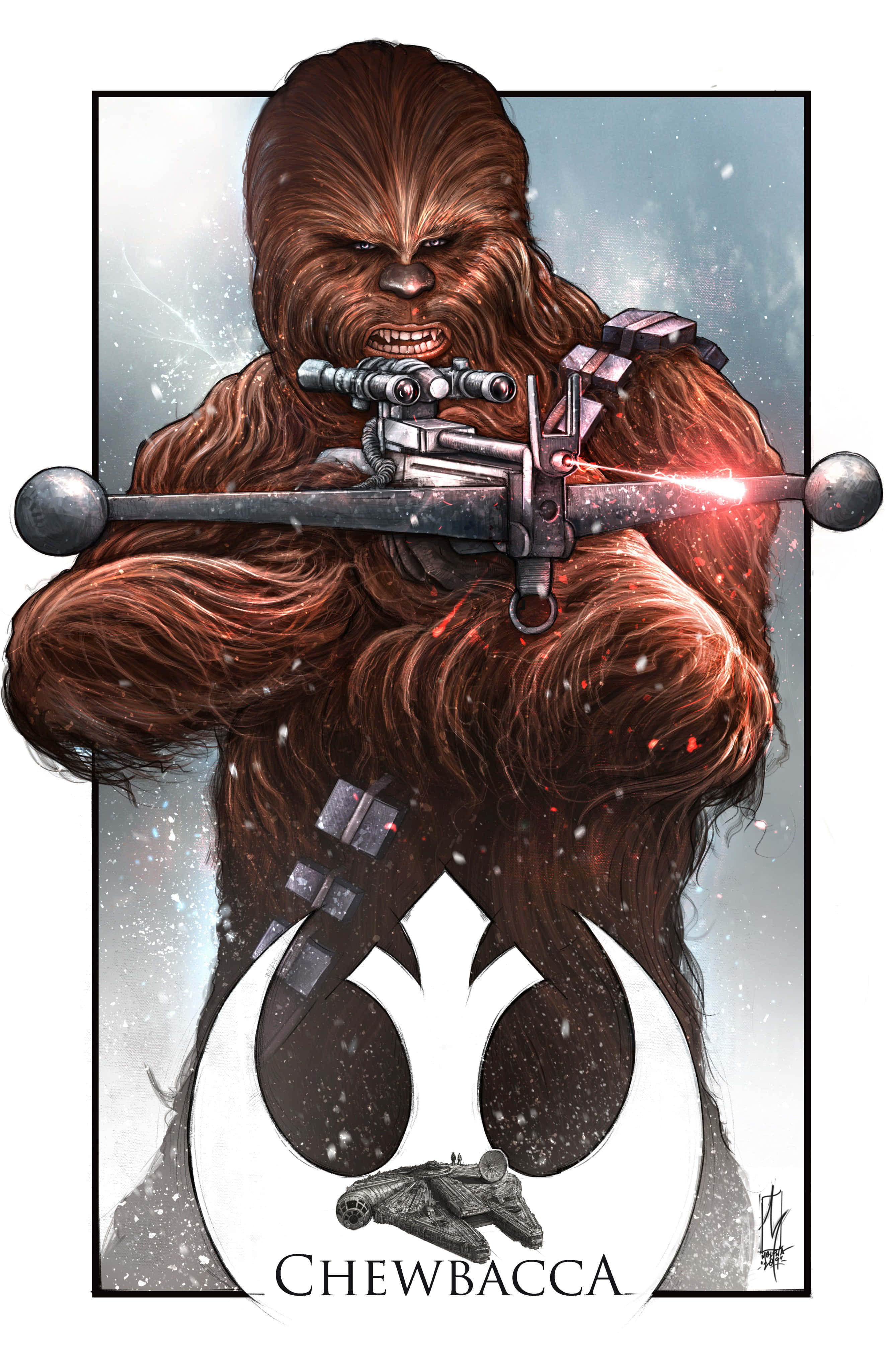 Iksplora ang Galaxy kasama si Wookiee Wallpaper