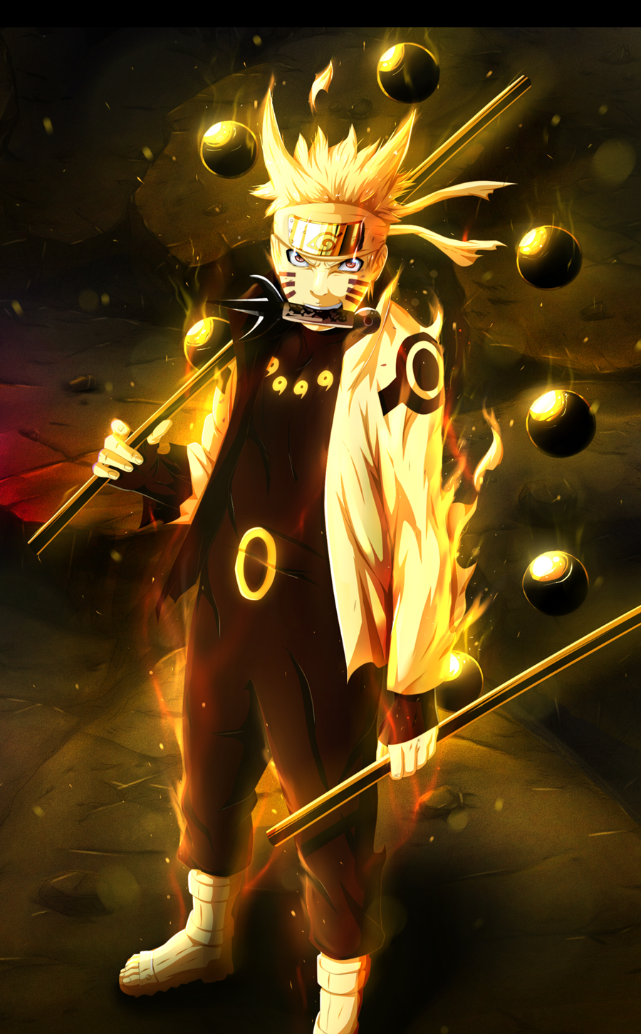 Ilabas ang iyong panloob na ninja gamit ang nakamamanghang Naruto Phone Background na ito! Wallpaper