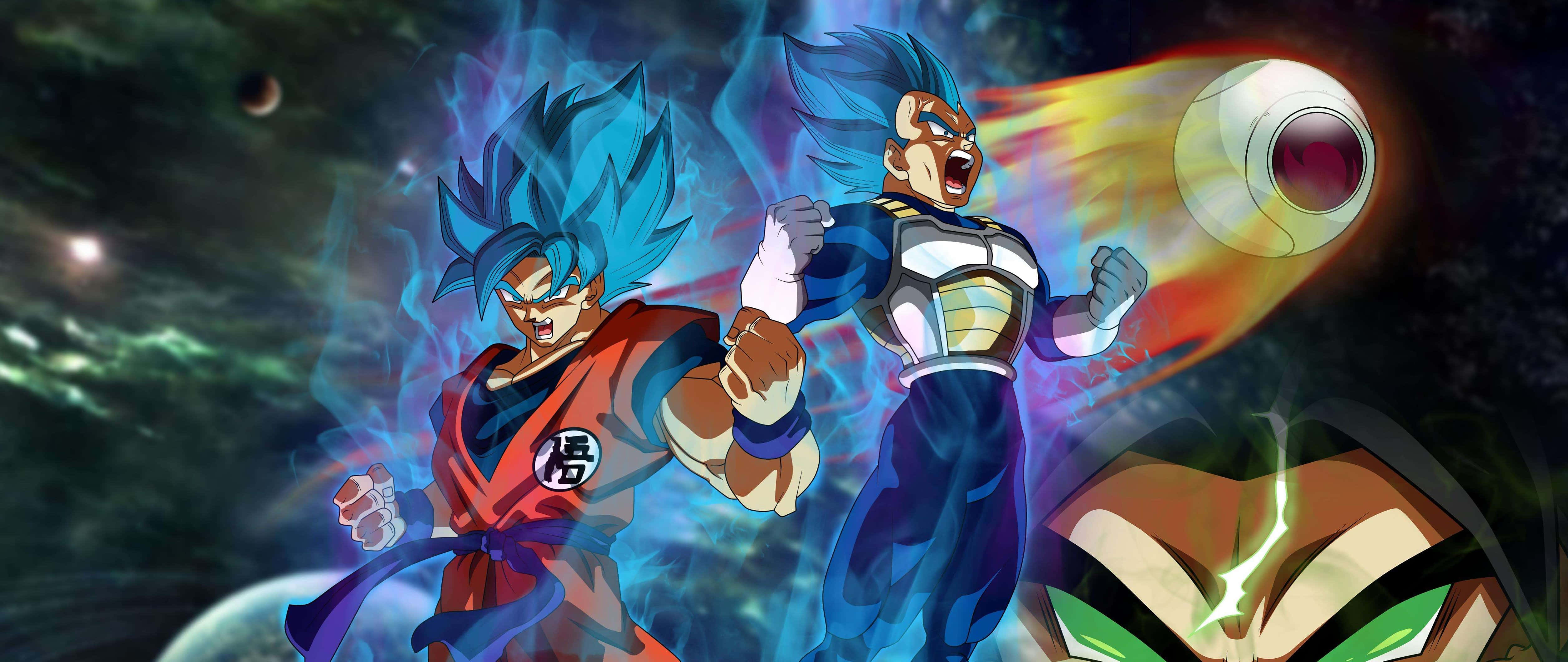 Ilabas ang Iyong Panloob na Super Saiyan kasama ang Dragon Ball Super Broly Wallpaper