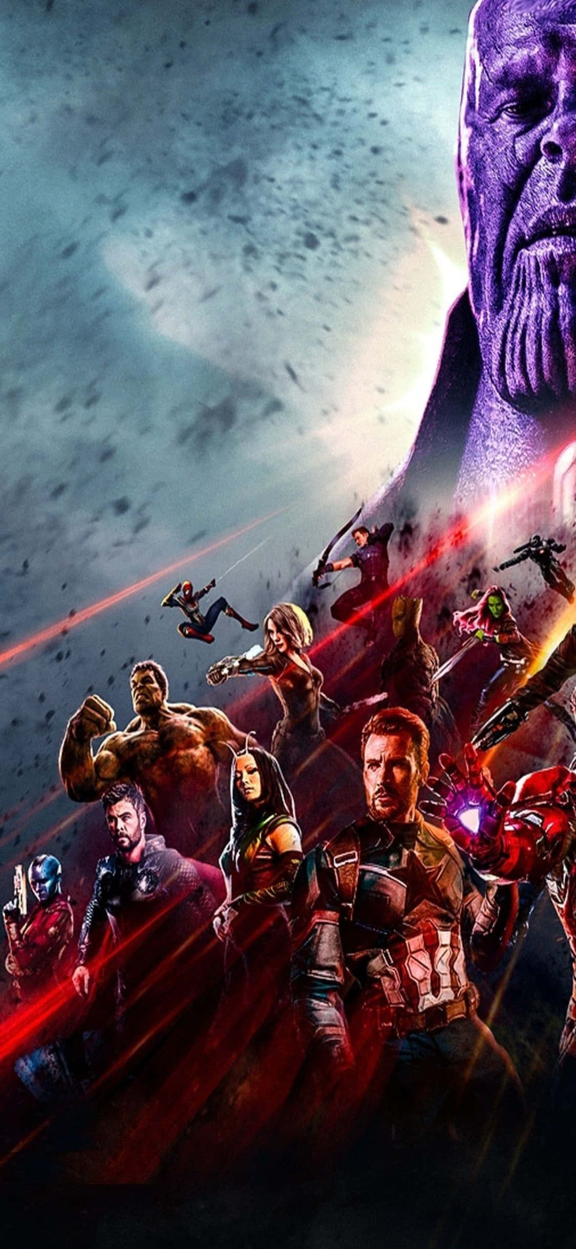 Ilabas ang kapangyarihan ng Avengers sa iyong iPhone Xs. Wallpaper