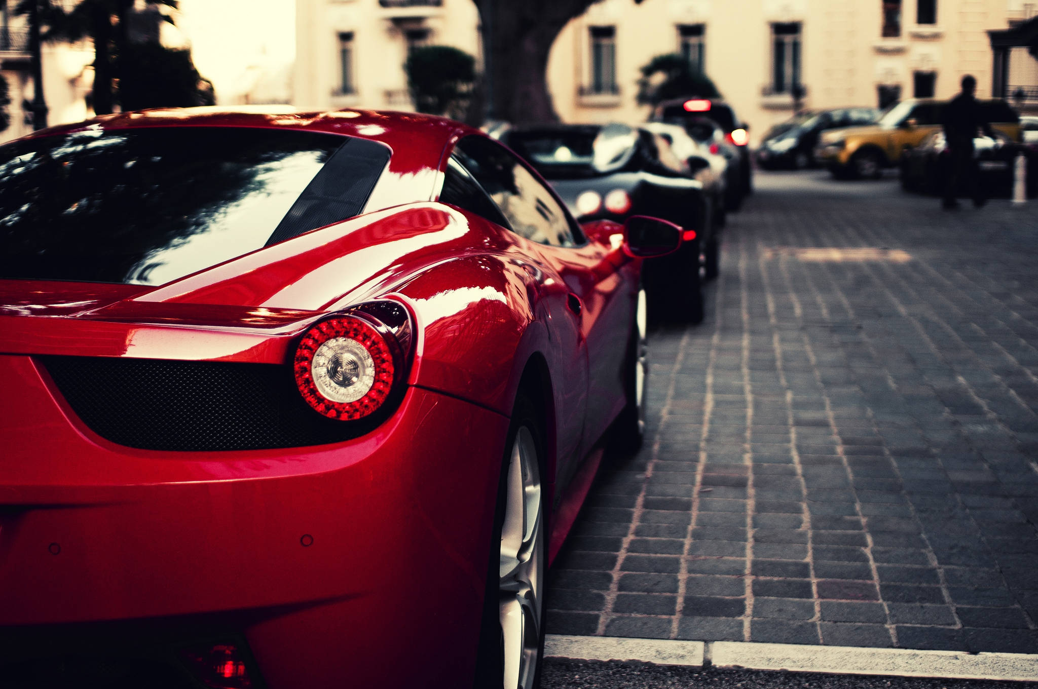 Ilaw sa Likod ng Bugatti Wallpaper