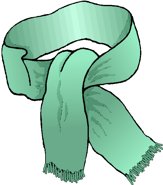 Ilustrasyon ng Berdeng Taglamig na Scarf Wallpaper