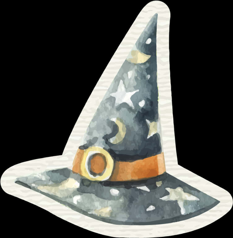 Ilustrasyon ng Enchanted na Sombrero ng Bruha Wallpaper