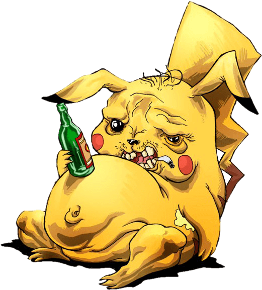 Ilustrasyon ng Lasing na Cartoon Character Wallpaper