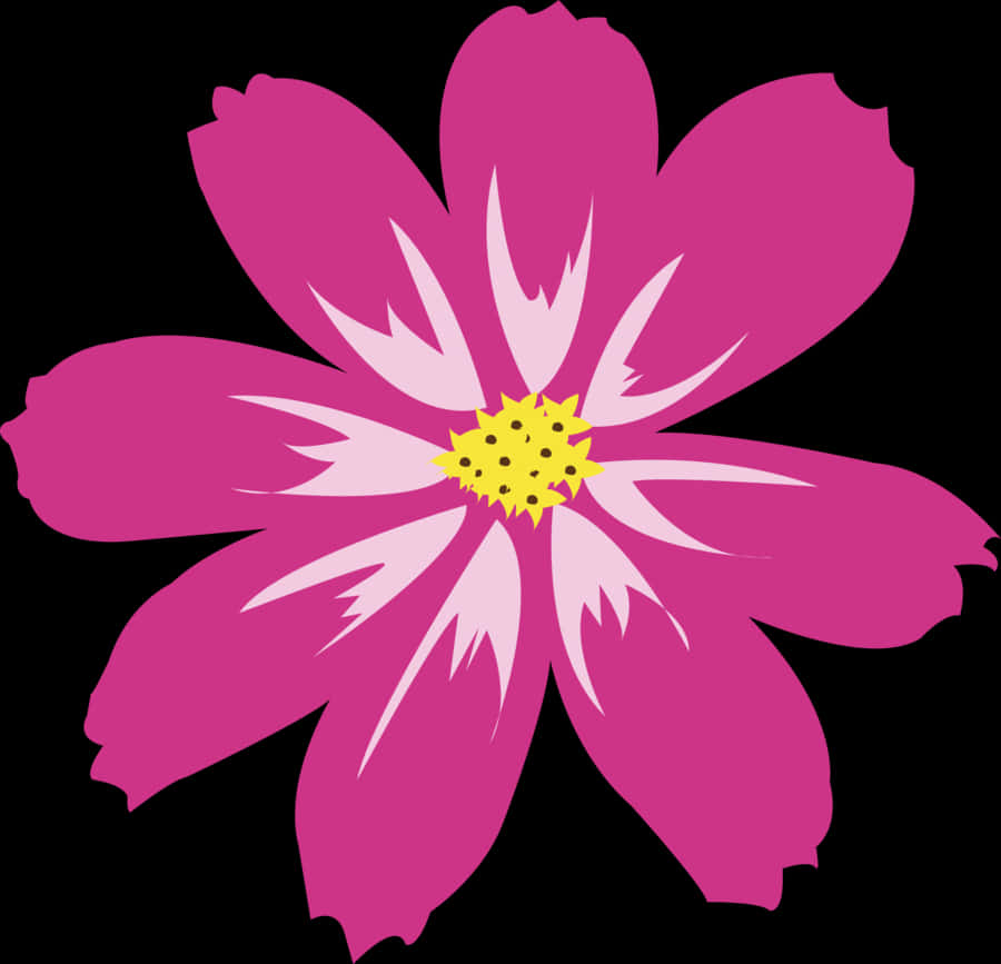 Ilustrasyon ng Masiglang Rosas na Bulaklak Wallpaper