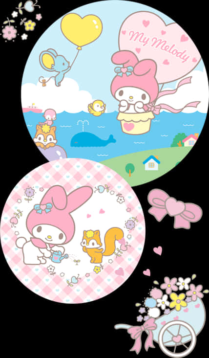 Ilustrasyon ng Pakikipagsapalaran ni My Melody Wallpaper