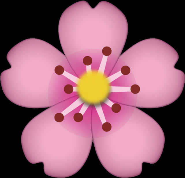 Ilustrasyon ng Stylized Cherry Blossom Wallpaper