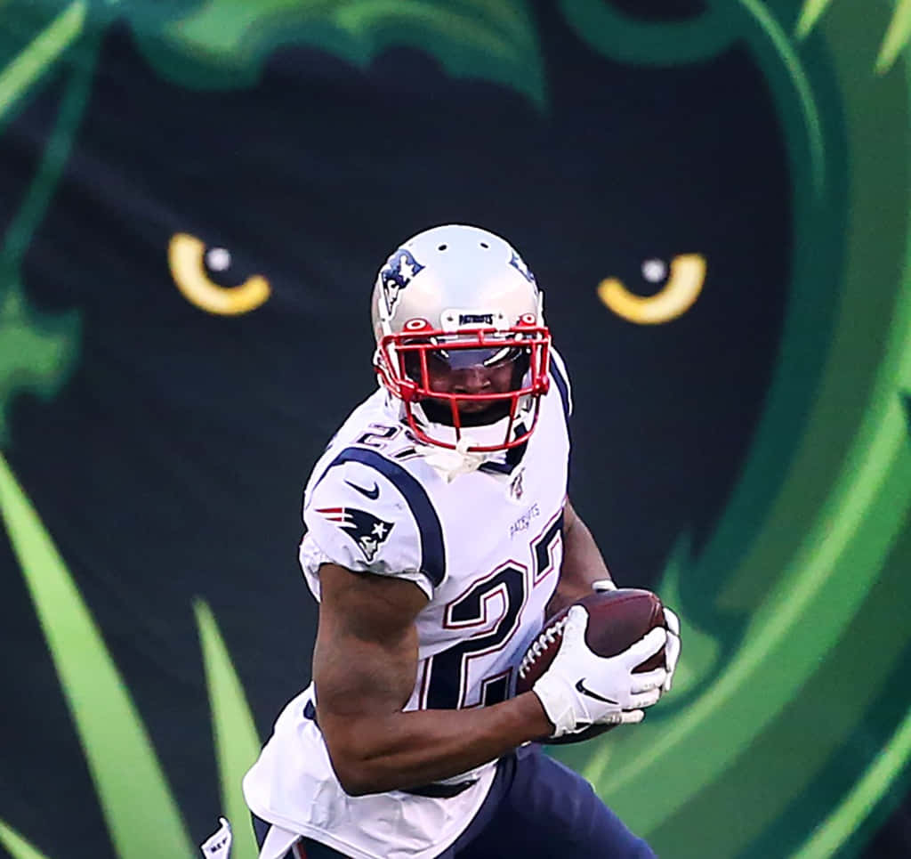 Ilustrasyon ni New England Cornerback JC Jackson Wallpaper