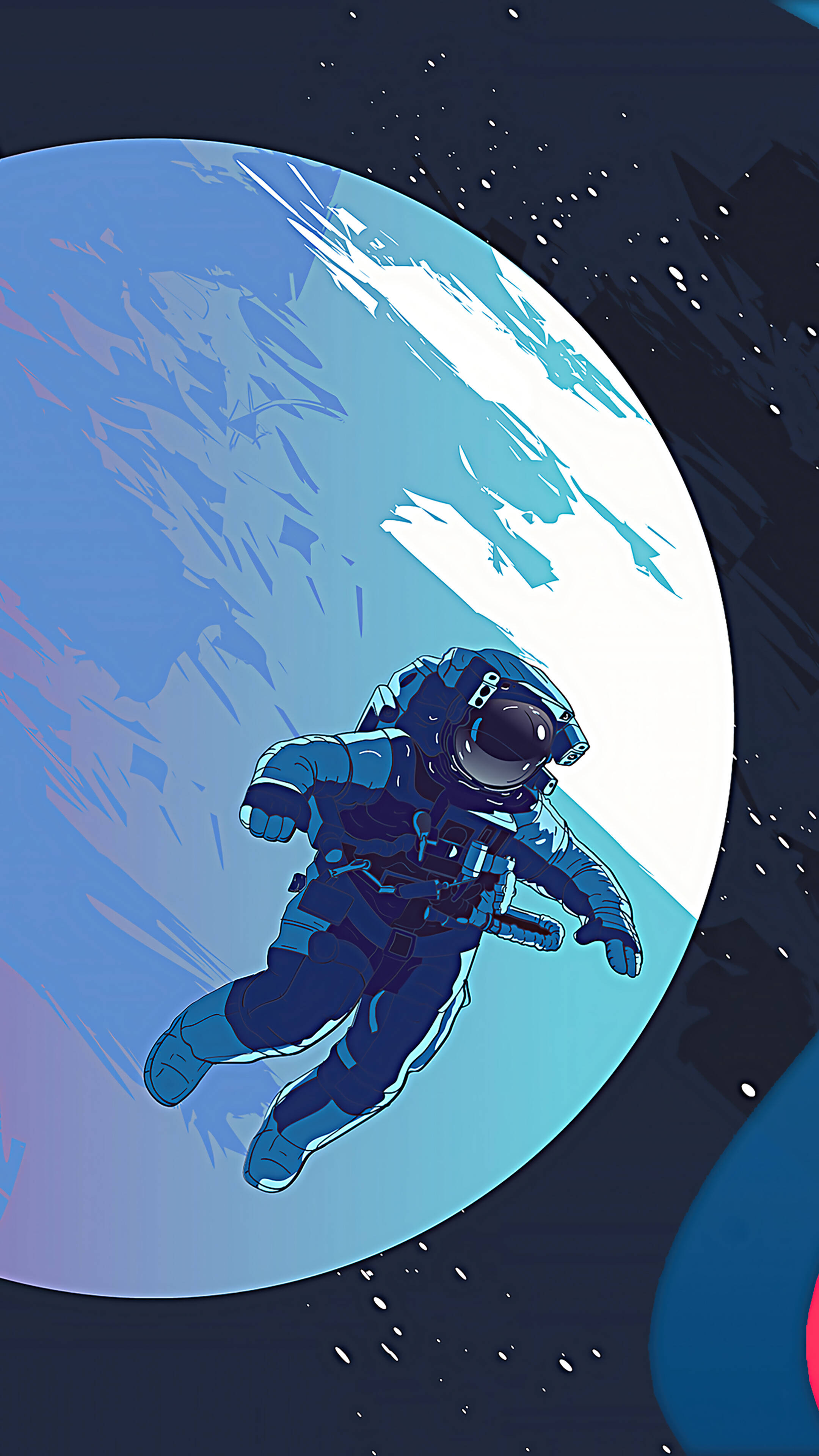 Ilustrasyon sa Kalawakan 4K Phone Wallpaper