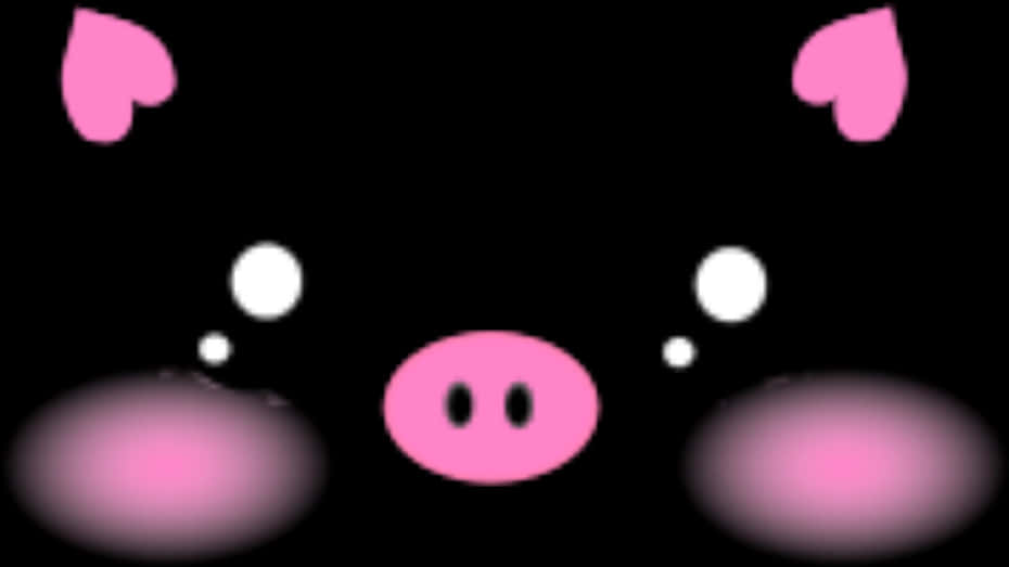 Ilustrasyong Abstrak ng Mukha ng Baboy Wallpaper