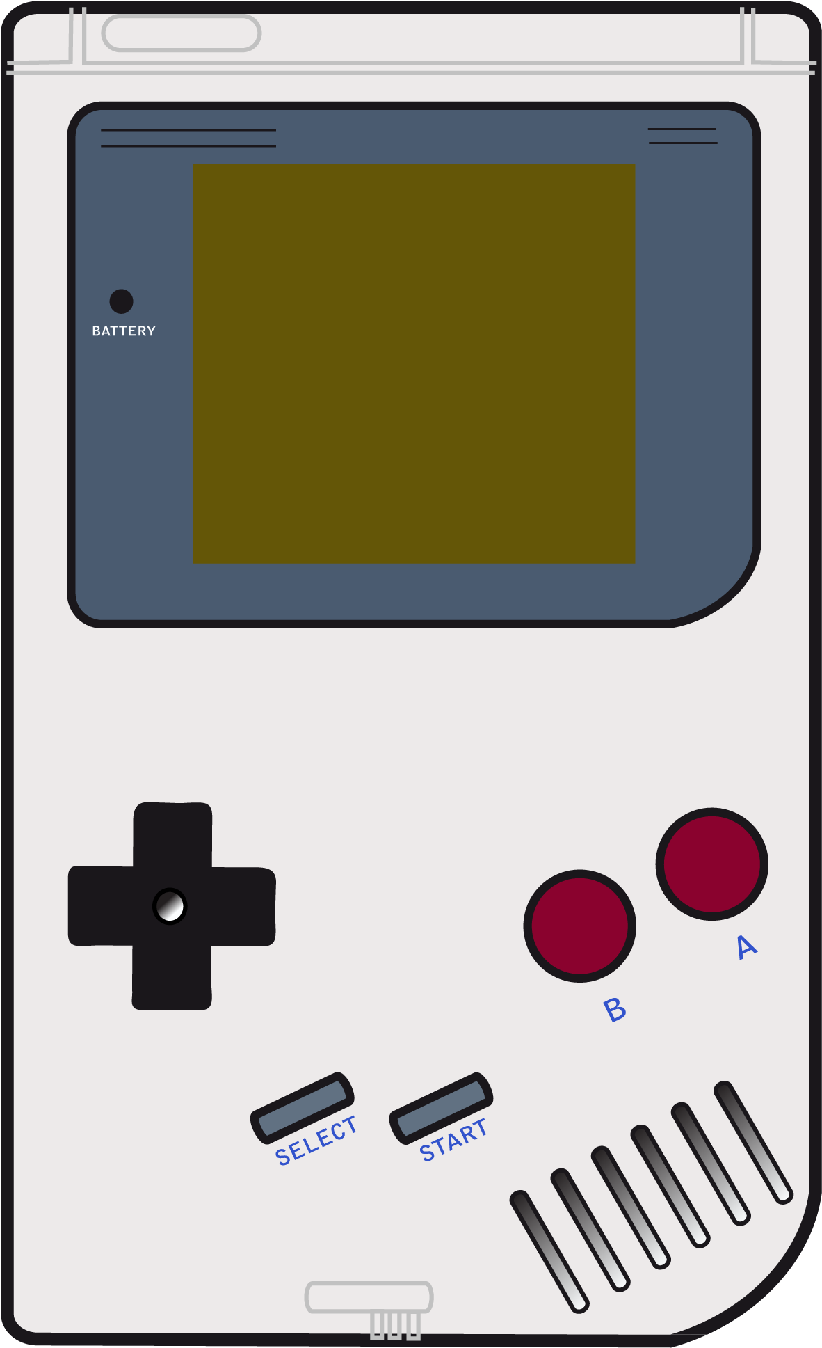 Ilustrasyong Vector ng Klasikong Gameboy Wallpaper