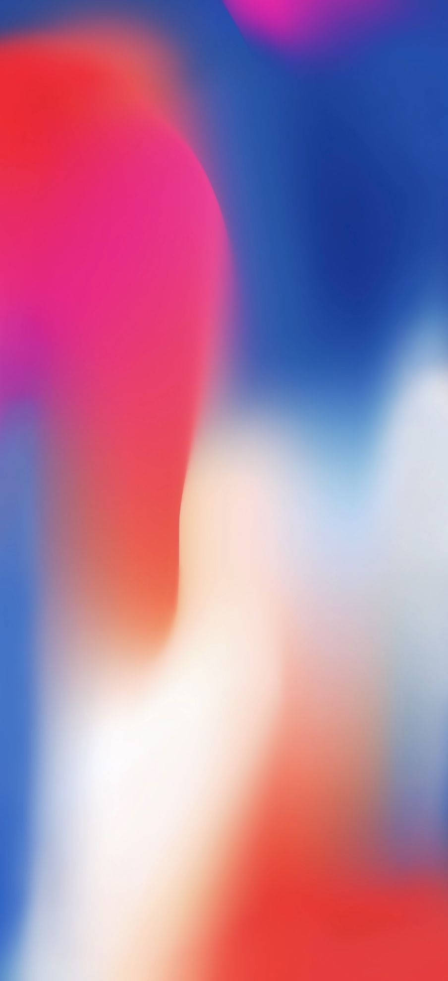 Isang makulay at malabong tanaw ng iPhone 11 Wallpaper
