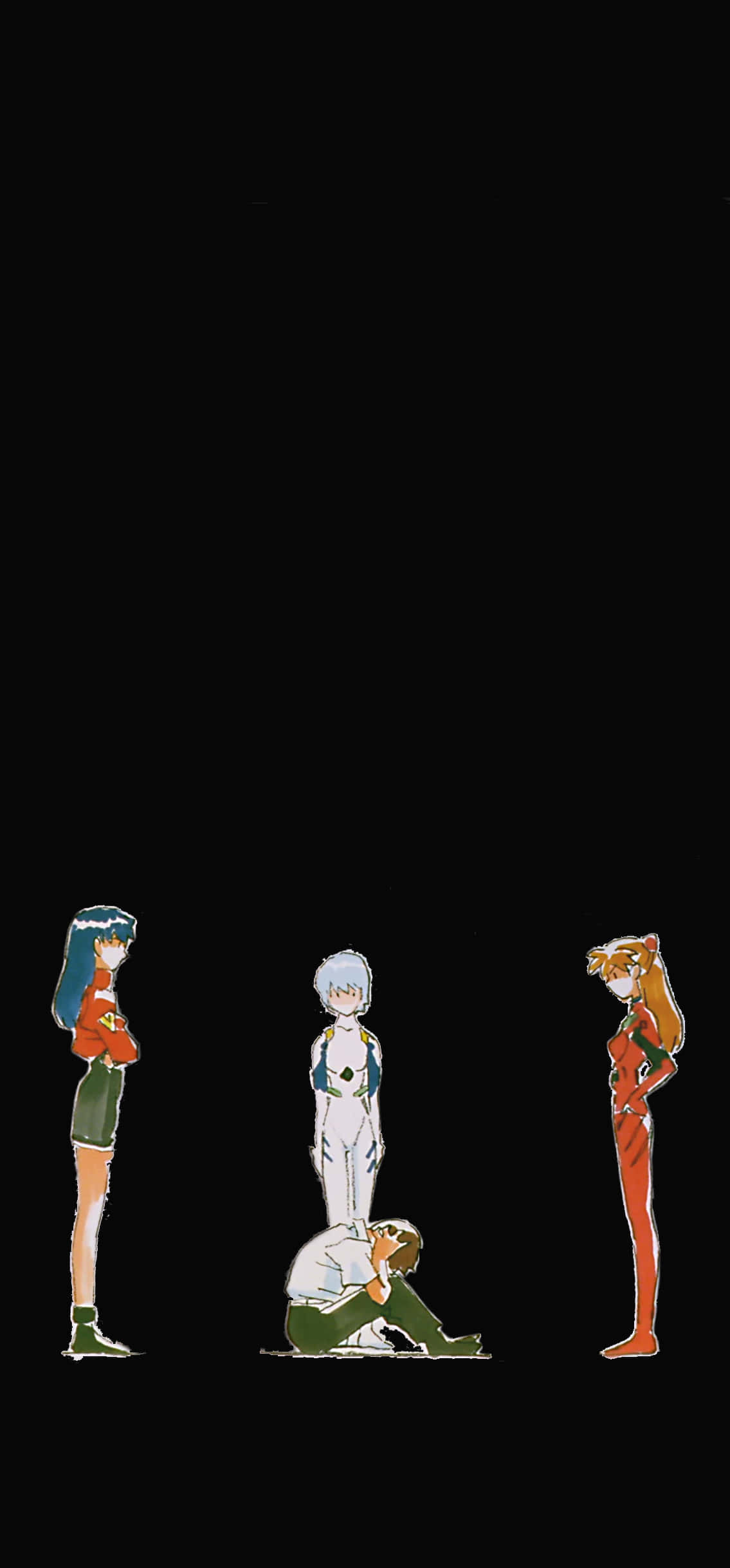 Imahe Persona Mask mula sa "Neon Genesis Evangelion" Wallpaper