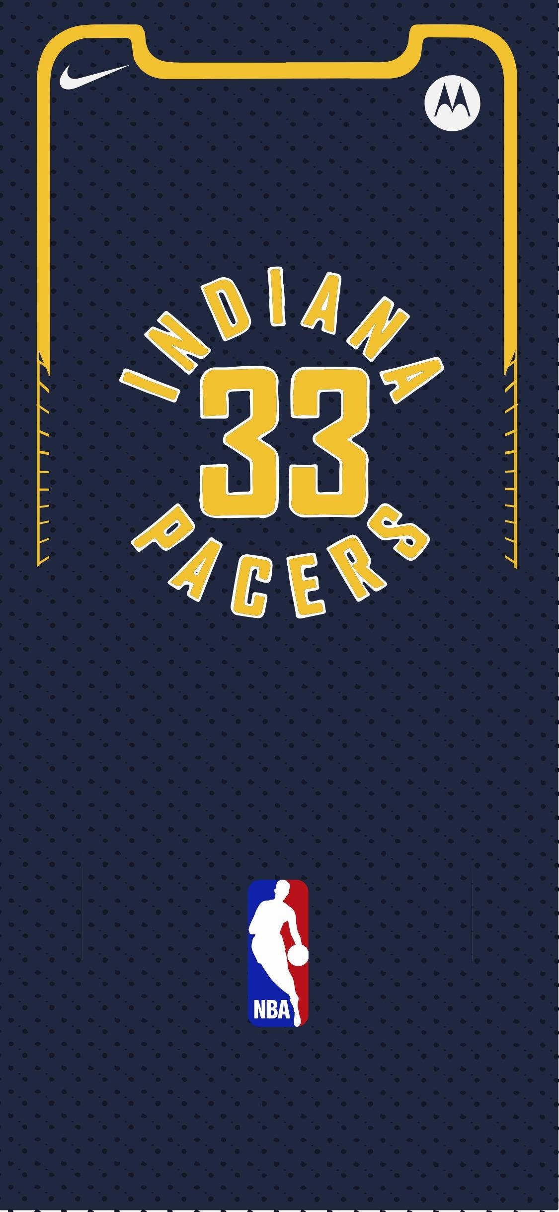 Ilustrasyon ng Jersey ng Indiana Pacers Wallpaper