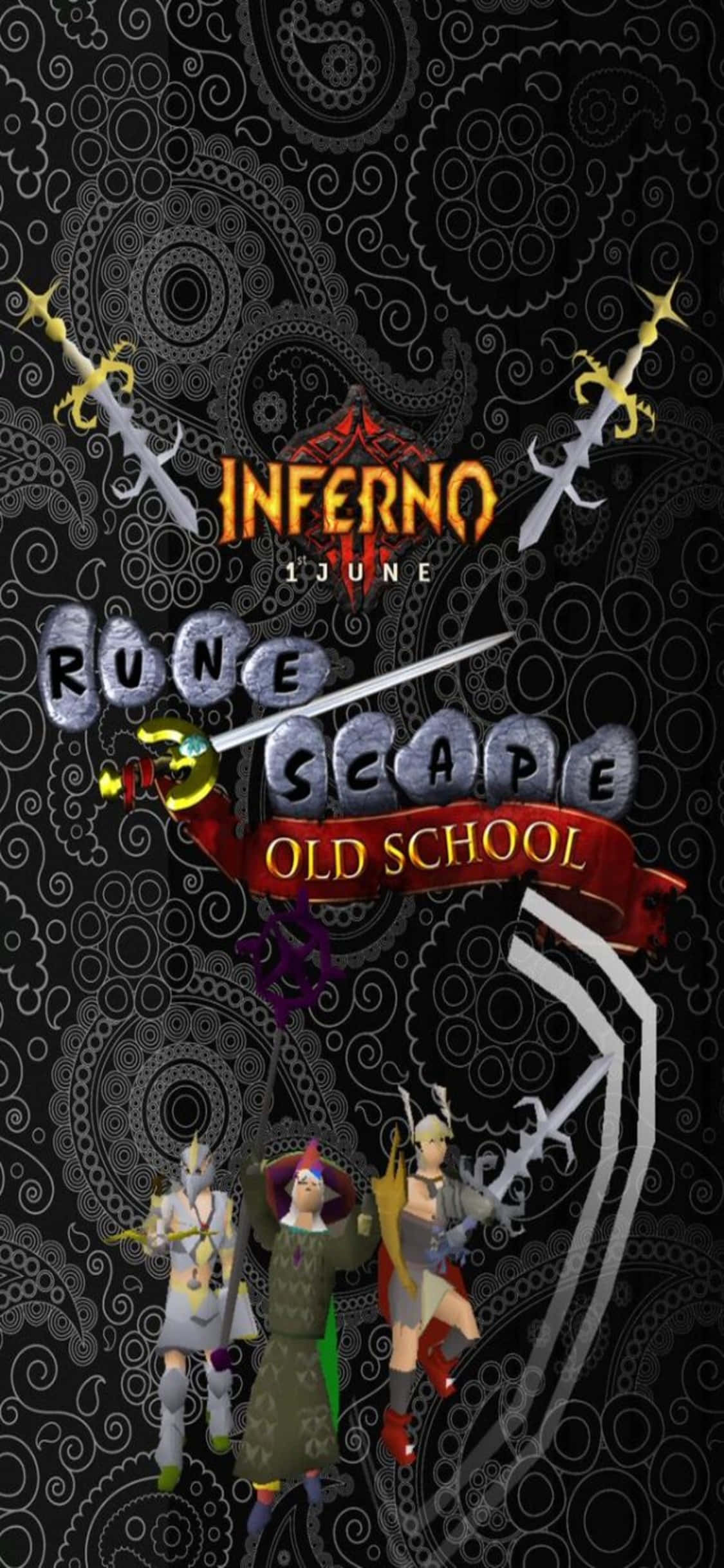Inferno na May iPhone X Runescape Oldschool Background Wallpaper