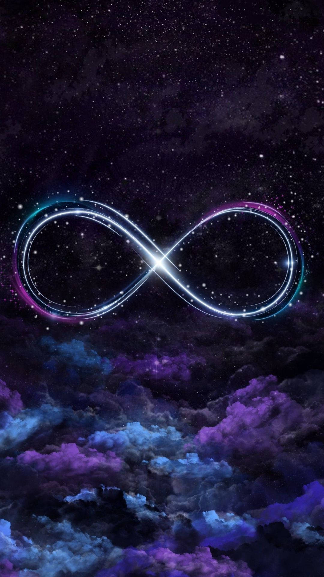 Infinity Sign sa Cute Galaxy Wallpaper