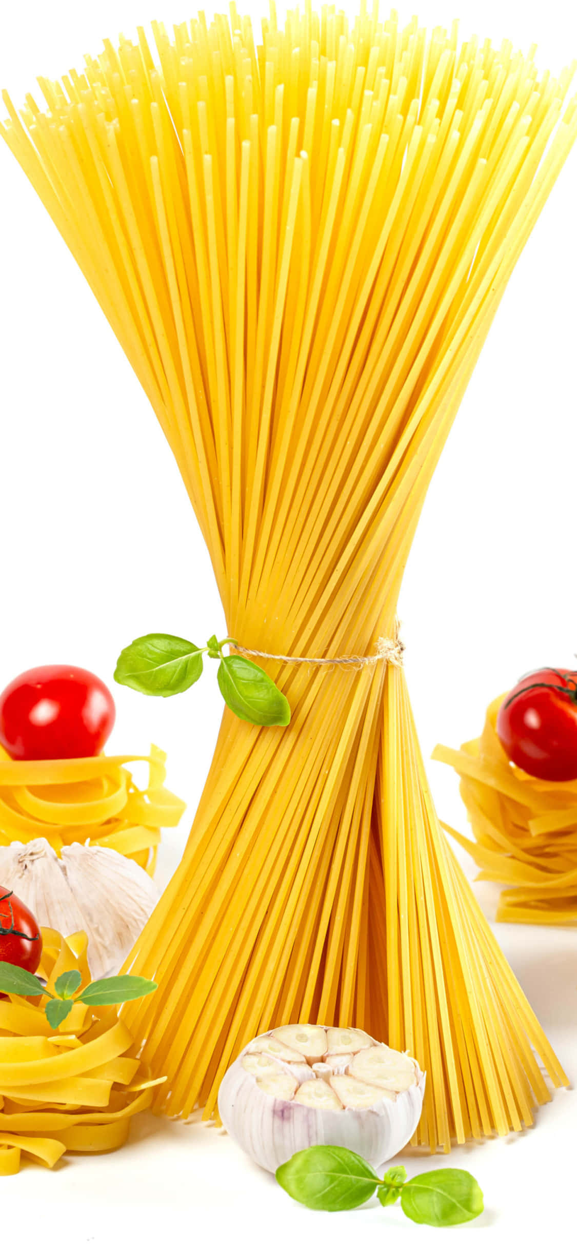 "Inspirasyon sa Pagluluto sa iPhone X: Nakakaakit na Pasta Display" Wallpaper