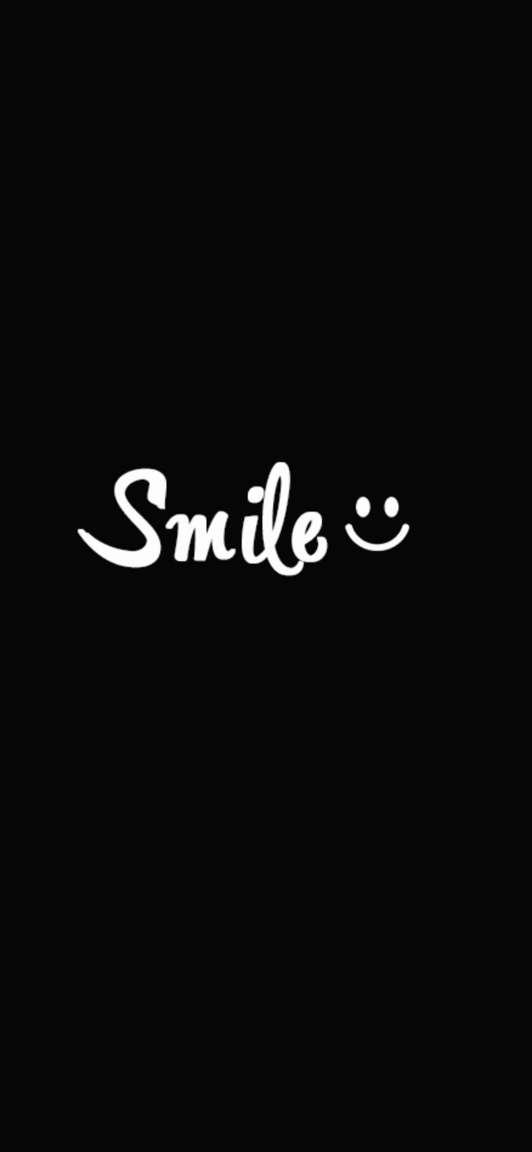 Inspirasyonal na Itim na Ngiti Wallpaper
