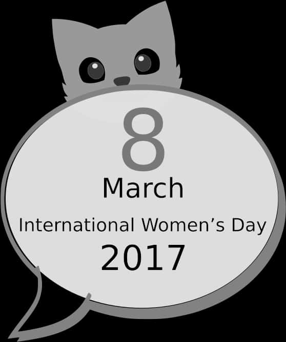 International Women's Day 2017 Cat Graphic Wallpaper
