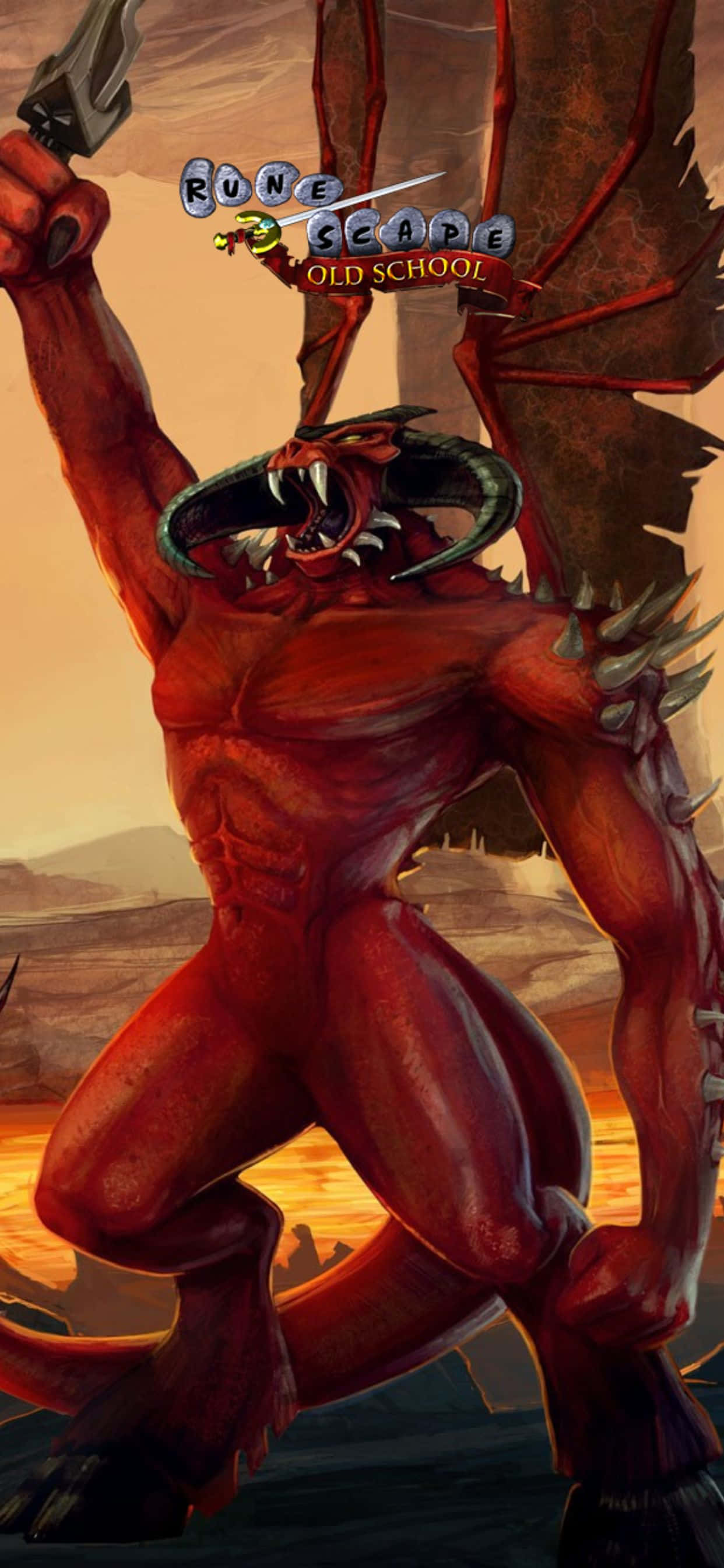 Intriguing Old School Runescape Game Wallpaper para sa iPhone XS Max Wallpaper