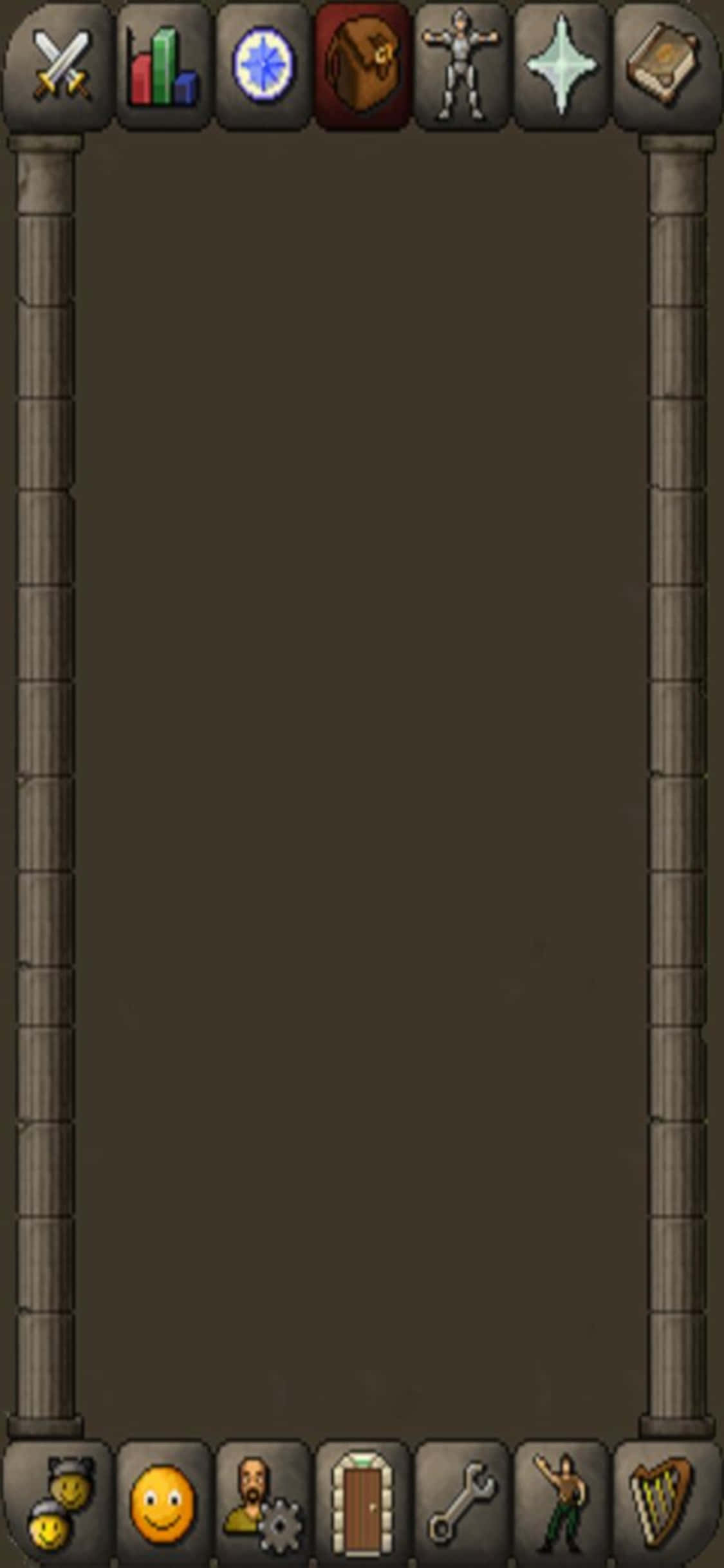 Inventory In iPhone X Runescape Oldschool Background Wallpaper