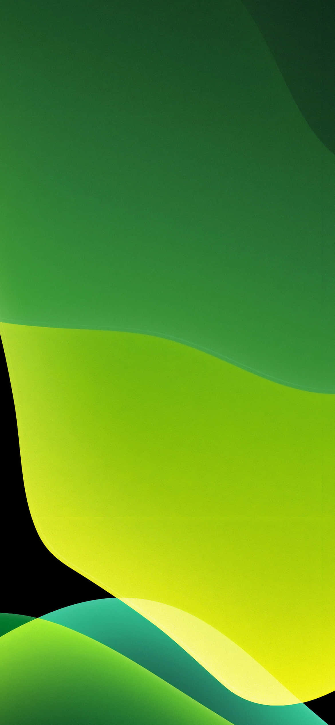 iOS 13 Aesthetic Green Background Wallpaper