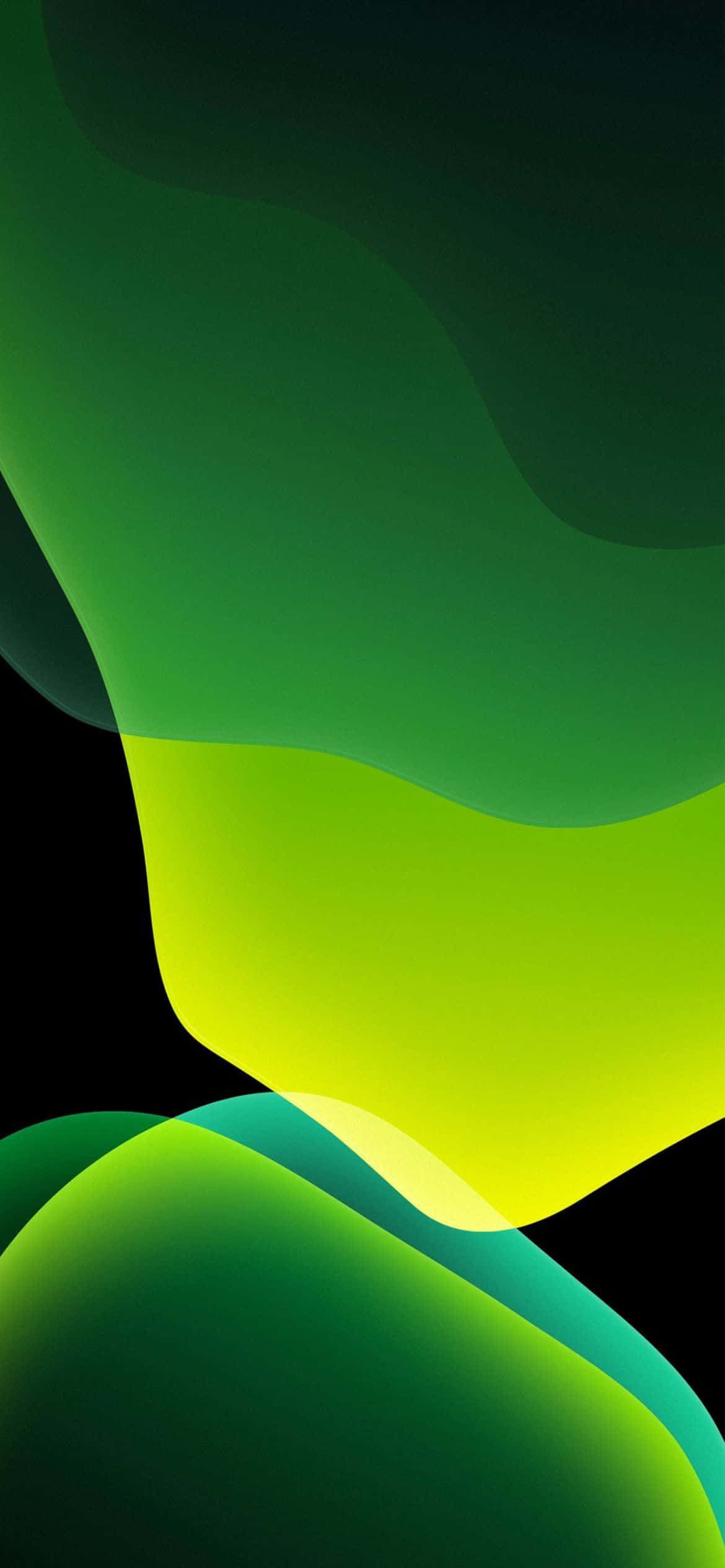 iOS 13 Berde Shades Background Wallpaper