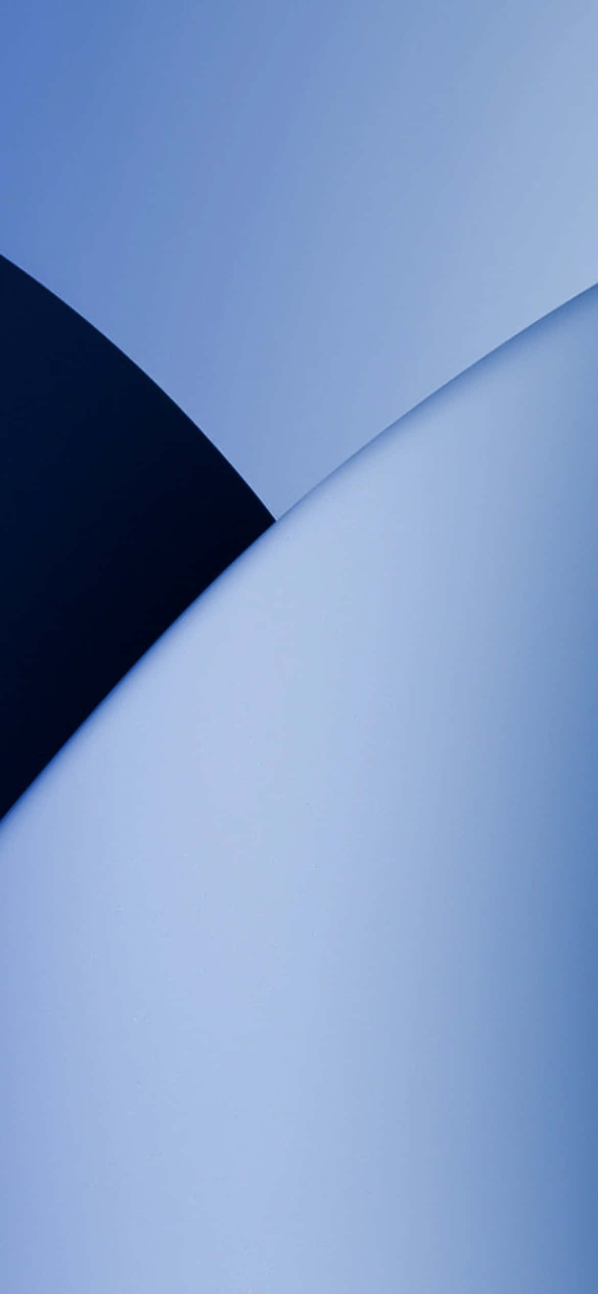 iOS 13 Light Blue Circles Background Wallpaper